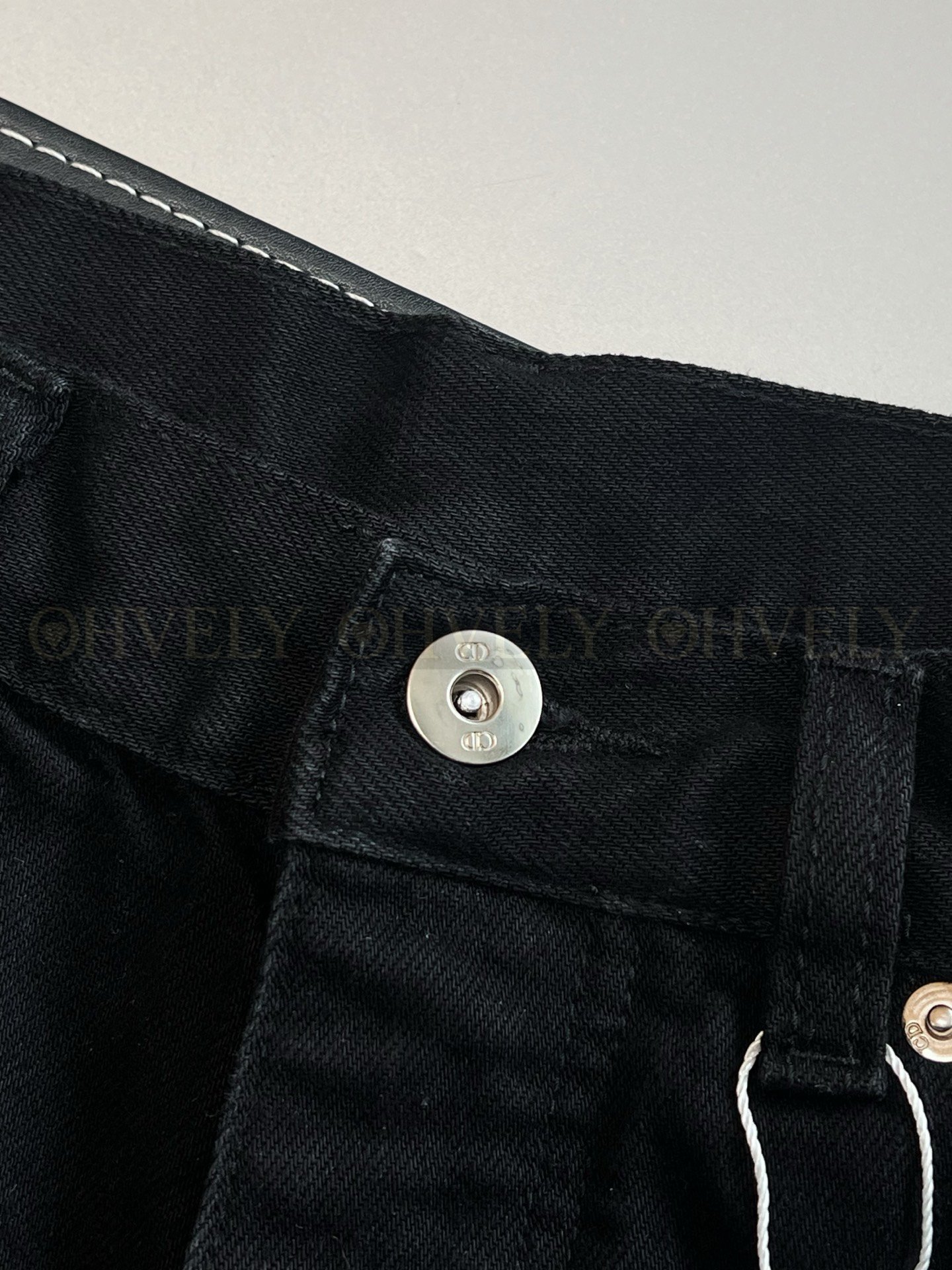 【 ZP버전 】클로버 자수 블랙 데님 팬츠 상품 썸네일