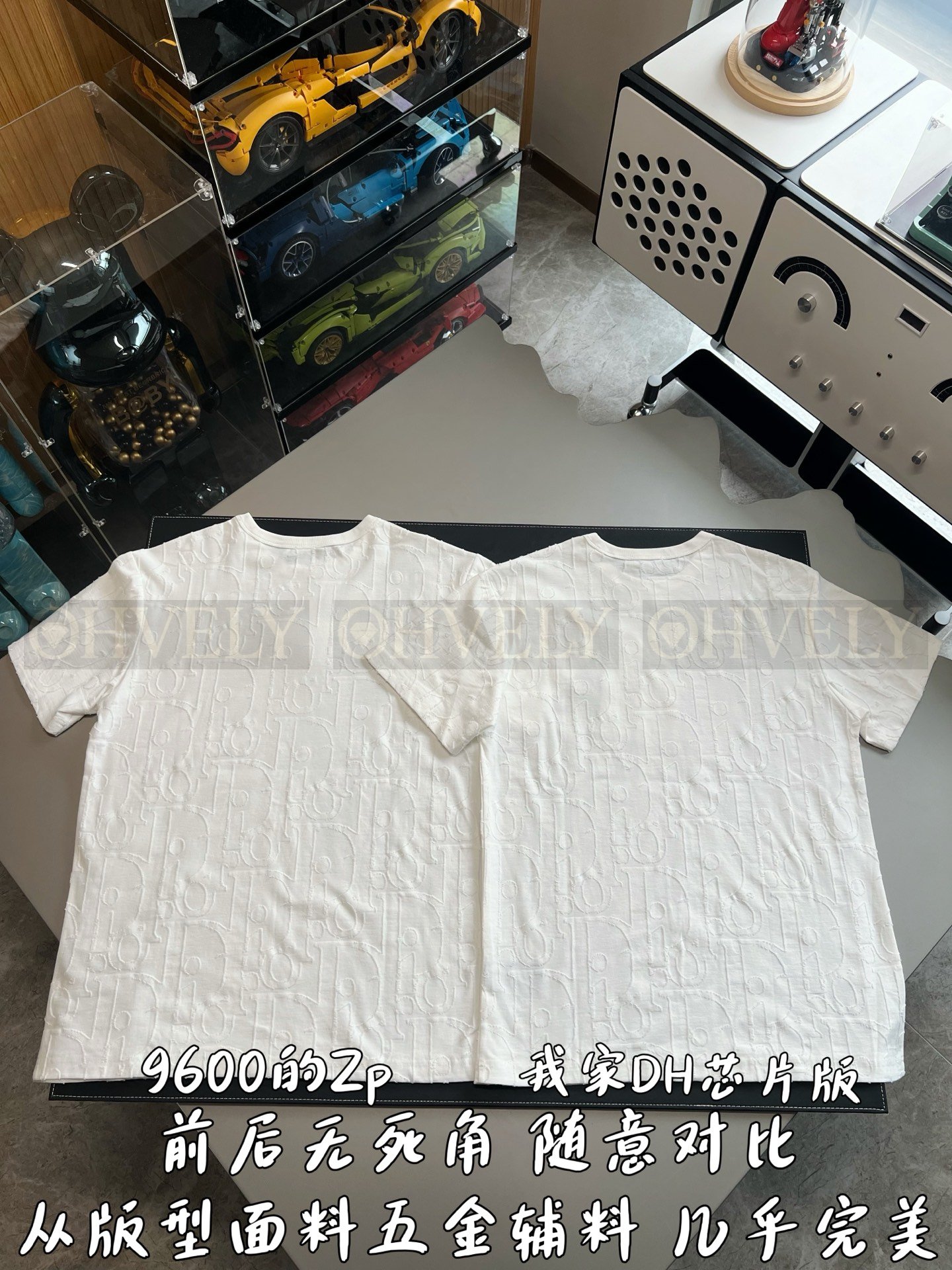 【 ZP버전 】오블리크 자카드 니트 반팔 티셔츠 상품 썸네일