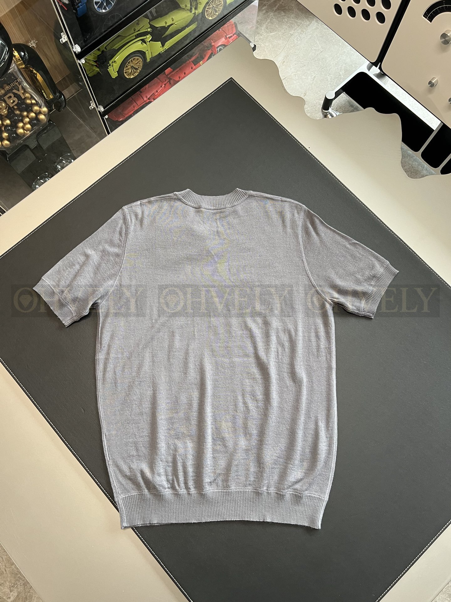 【 ZP버전 】프라다 PRADA 클래식 로고 자카드 반팔 니트 상품 썸네일