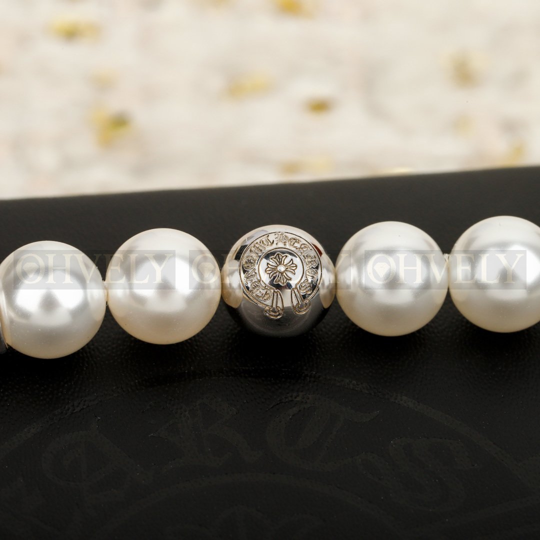 크롬하츠 Mikimoto 진주 십자가 니트 목걸이 상품 썸네일