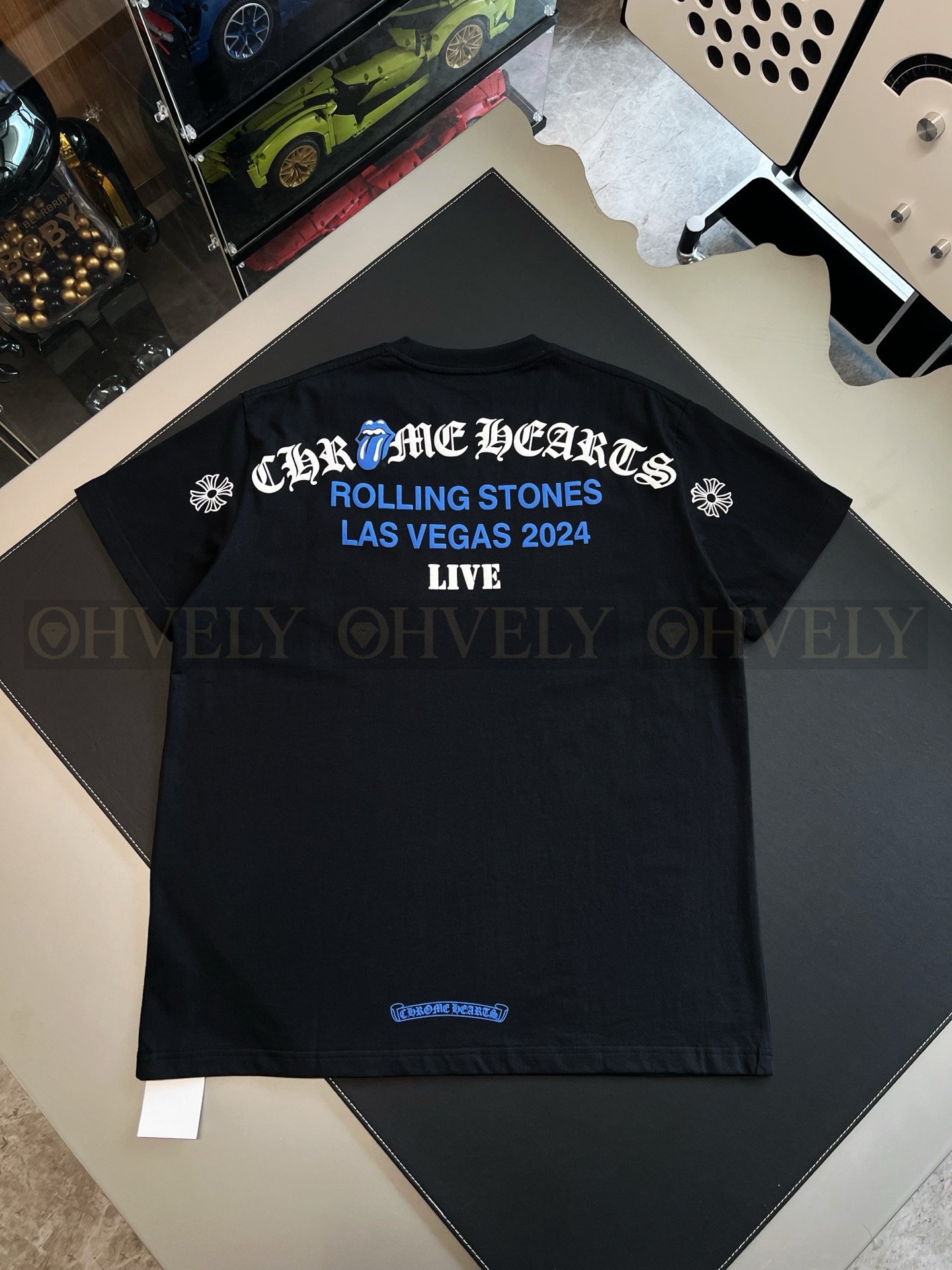 【 ZP버전 】크롬하츠 Chrome Hearts 롤링스톤즈 라스베가스 2024 라이브 반팔 티셔츠 상품 썸네일