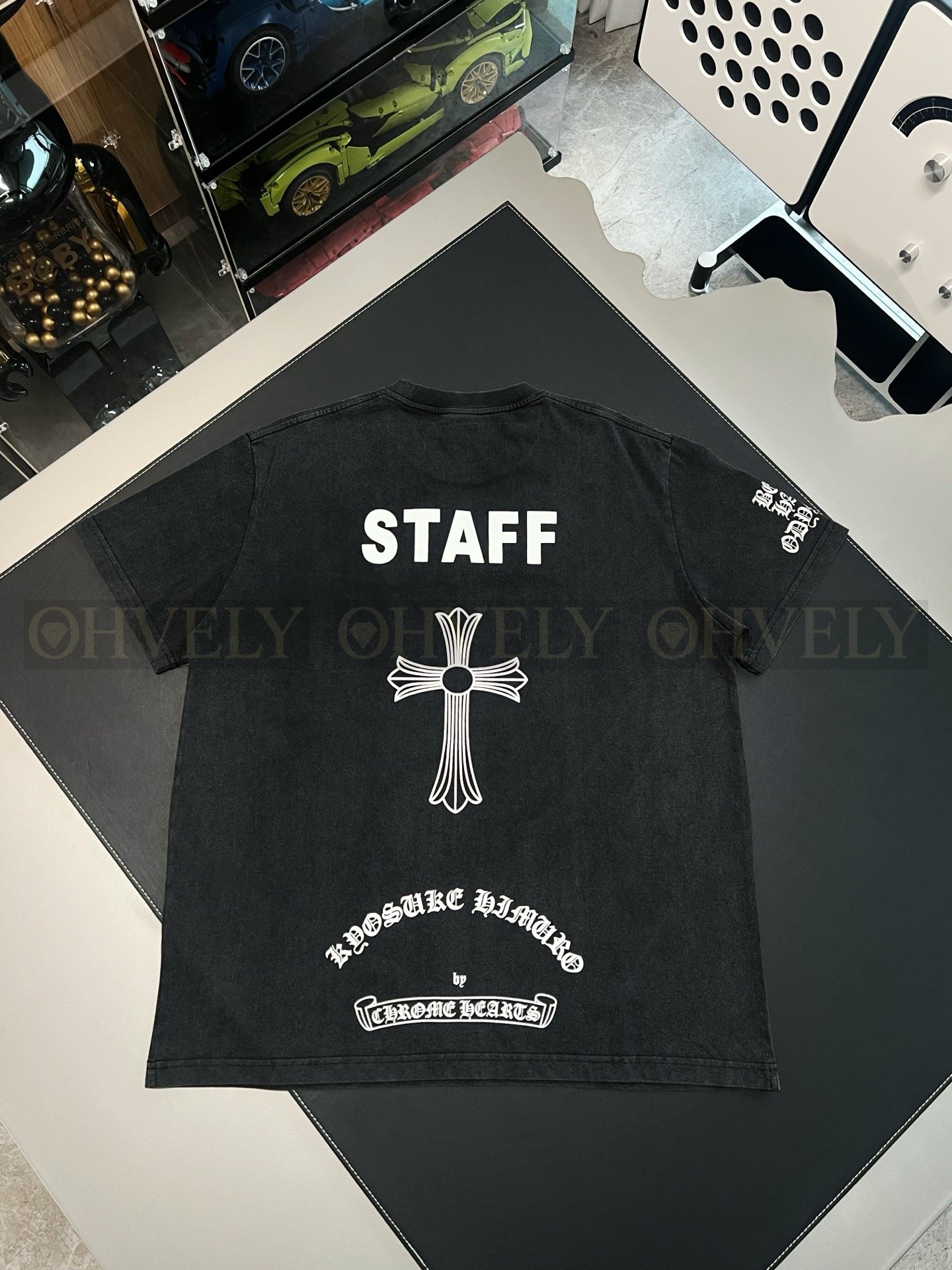 【 ZP버전 】크롬하츠 Chrome Hearts 히무로 쿄스케 콜라보 워싱 포켓 반팔 티셔츠 상품 썸네일