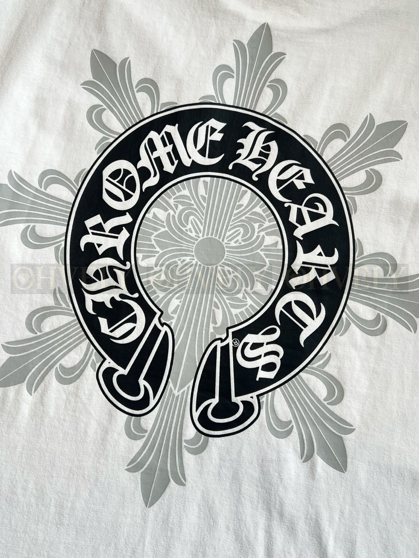 【 ZP버전 】크롬하츠 Chrome Hearts 바인 호스슈 로고 반팔 티셔츠 상품 썸네일