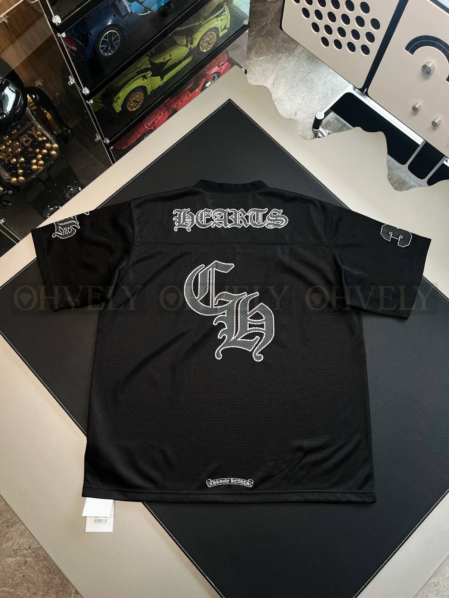 【 ZP버전 】크롬하츠 Chrome Hearts 글리터 로고 메쉬 하키 저지 상품 썸네일