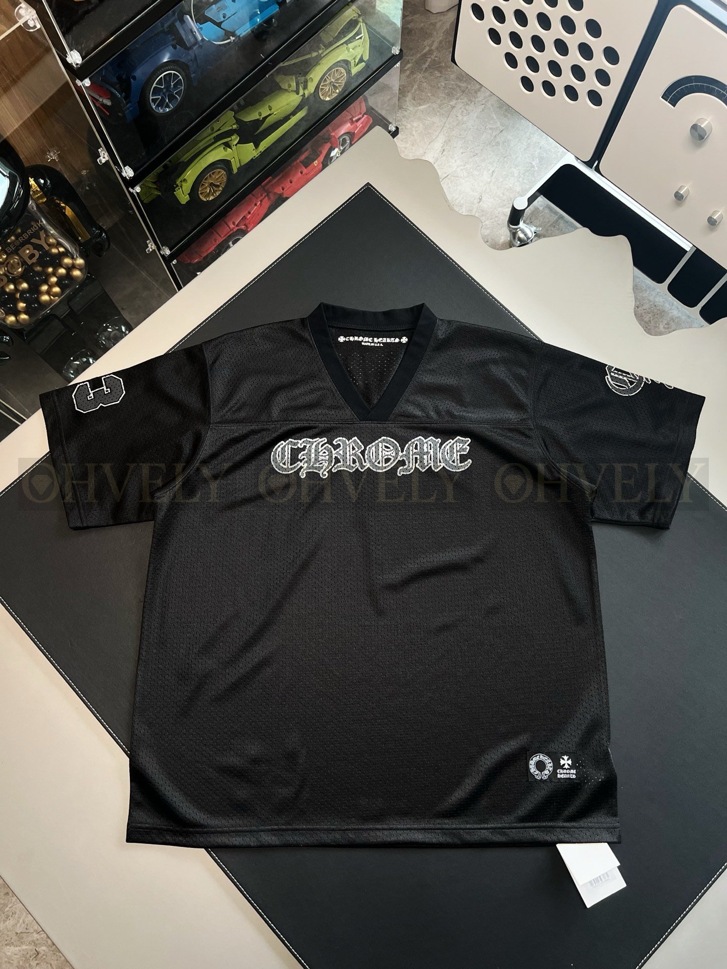 【 ZP버전 】크롬하츠 Chrome Hearts 글리터 로고 메쉬 하키 저지 상품 썸네일