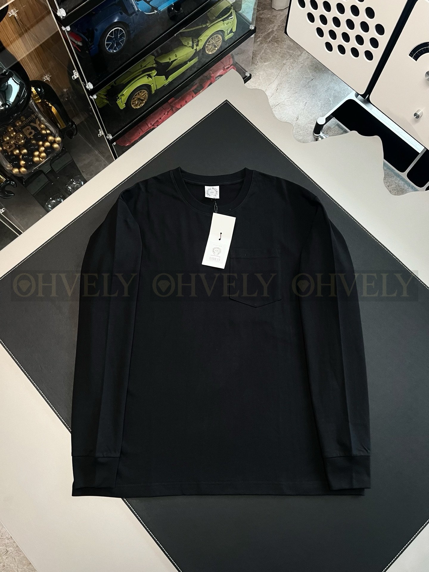 【 ZP버전 】크롬하츠 Chrome Hearts 멀티 세메터리 크로스 로고 롱슬리브 티셔츠 상품 썸네일