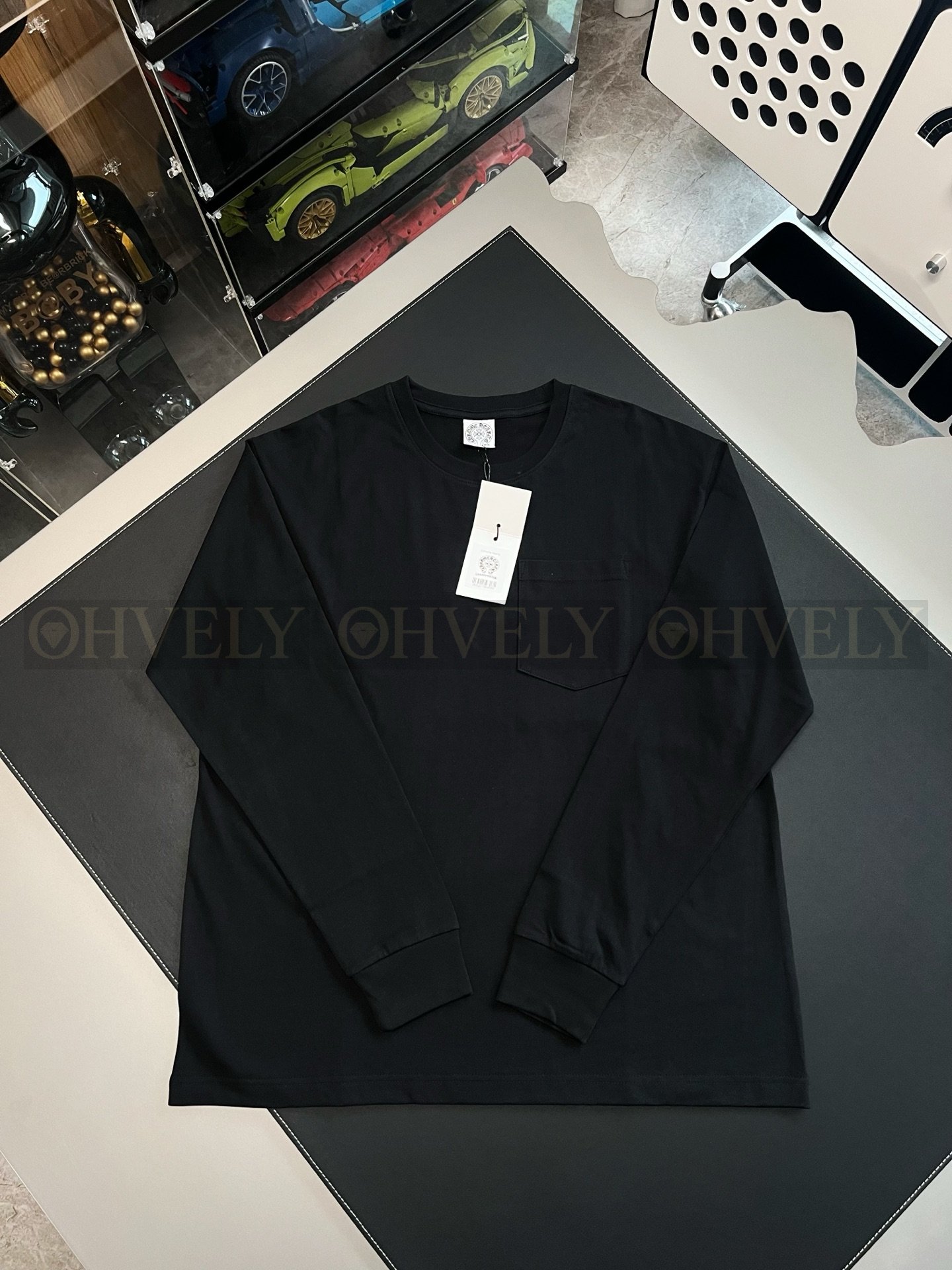 【 ZP버전 】크롬하츠 Chrome Hearts 멀티 세메터리 크로스 로고 롱슬리브 티셔츠 상품 썸네일