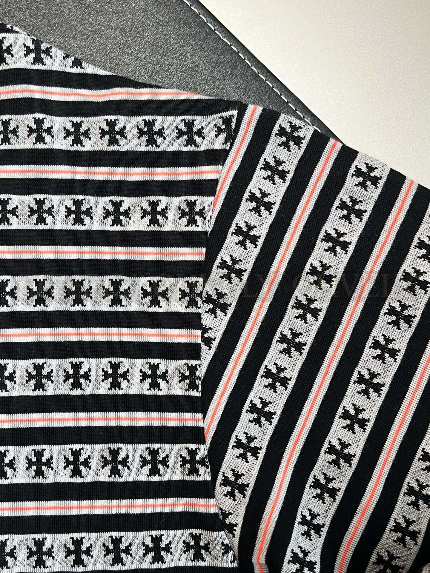 【 ZP버전 】크롬하츠 Chrome Hearts 올오버 플러스 스트라이프 폴로 롱슬리브 상품 썸네일