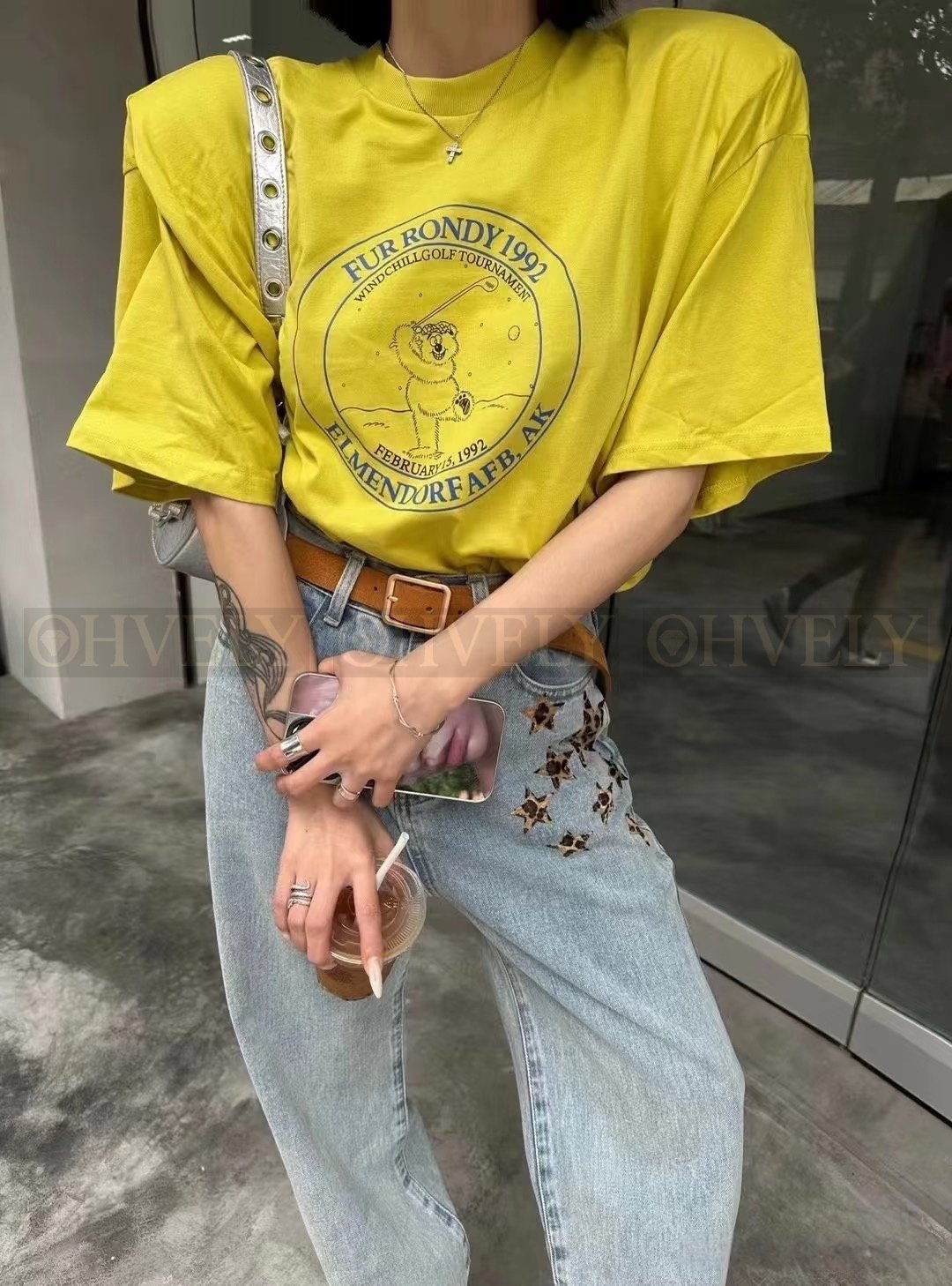 【 ZP버전 】크롬하츠 Chrome Hearts 레오파드 스타 패치 빈티지 데님 팬츠 상품 썸네일