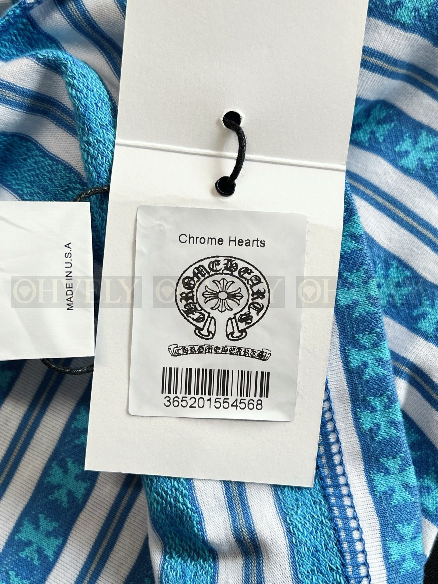 【 ZP버전 】크롬하츠 Chrome Hearts 올오버 플러스 스트라이프 반팔 티셔츠 상품 썸네일