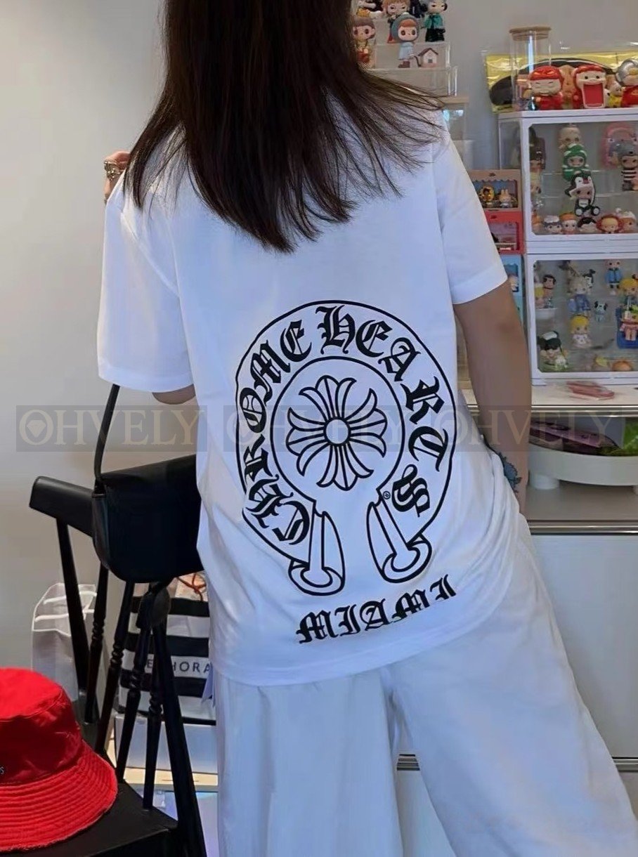 【 ZP버전 】크롬하츠 Chrome Hearts 마이애미 한정 호스슈 반팔 티셔츠 상품 썸네일