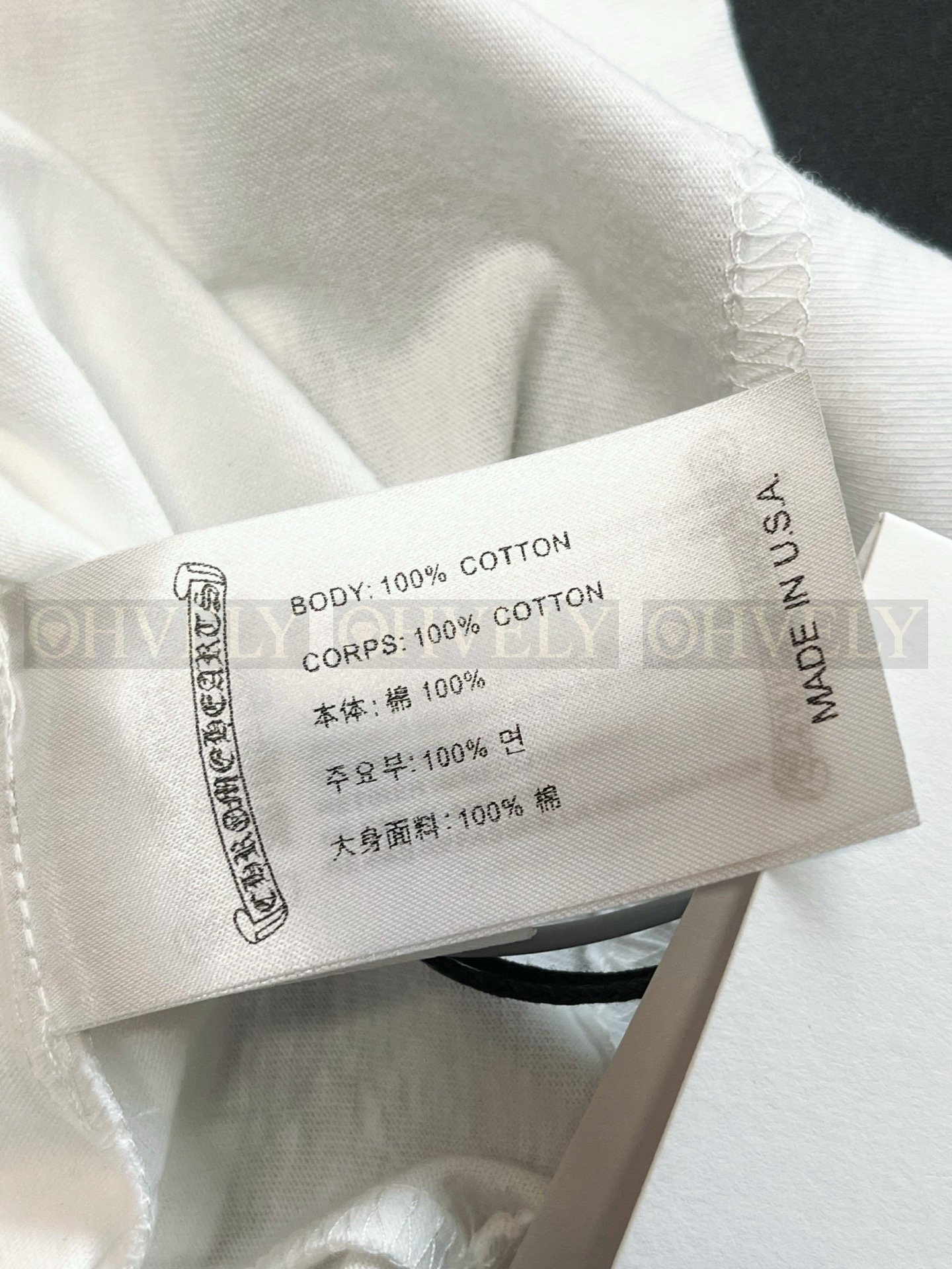 【 ZP버전 】크롬하츠 Chrome Hearts 넥 로고 포켓 반팔 티셔츠 상품 썸네일