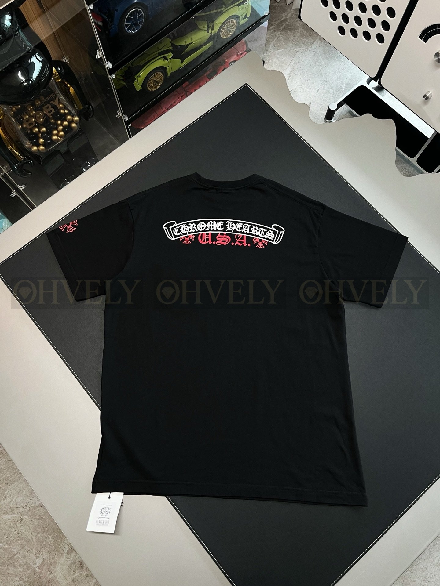 【 ZP버전 】크롬하츠 Chrome Hearts BS 플뢰르 모노그램 플레임 반팔 티셔츠 상품 썸네일