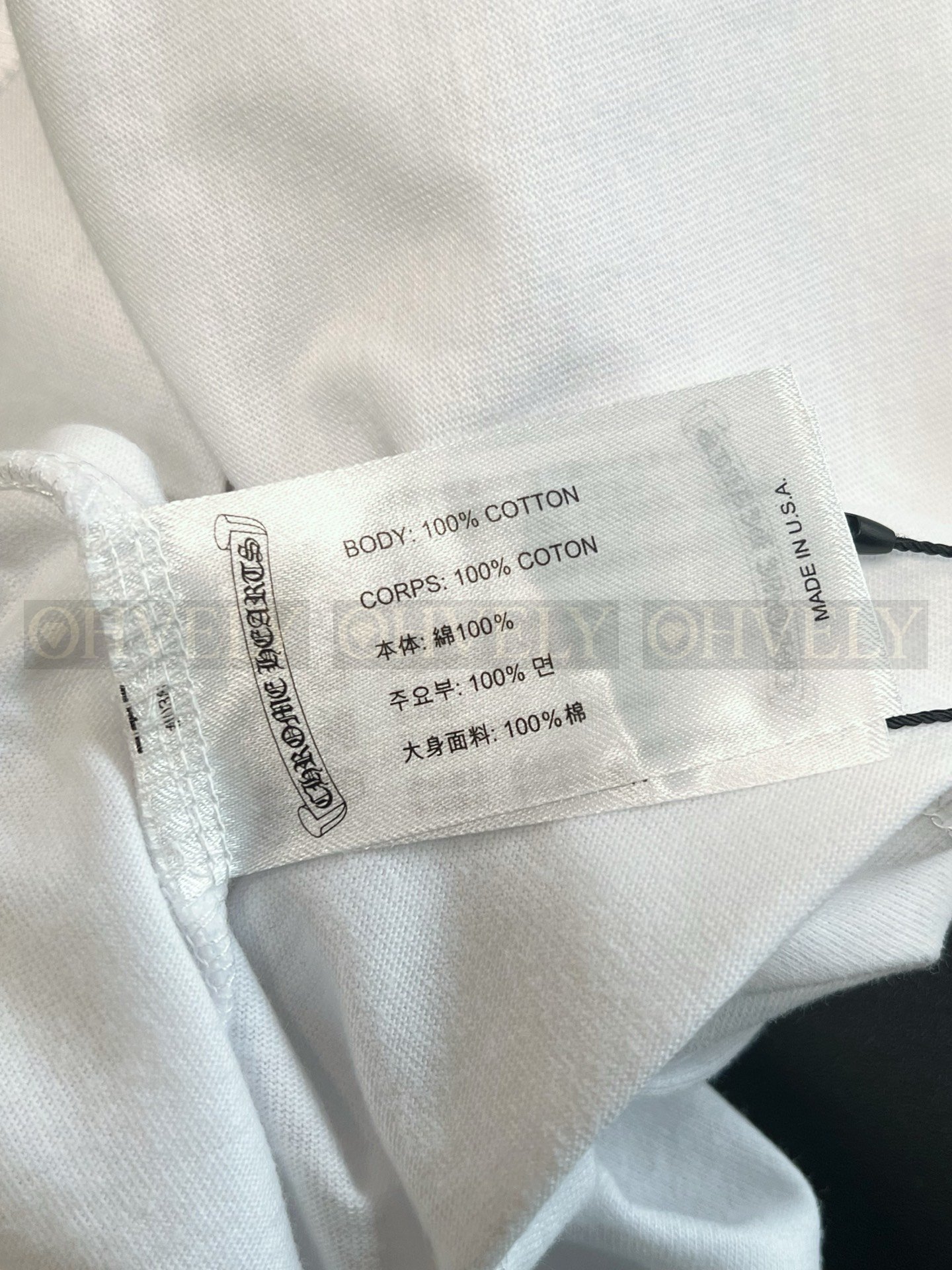 【 ZP버전 】크롬하츠 Chrome Hearts 한정 산스크리트어 범어 포켓 티셔츠 상품 썸네일