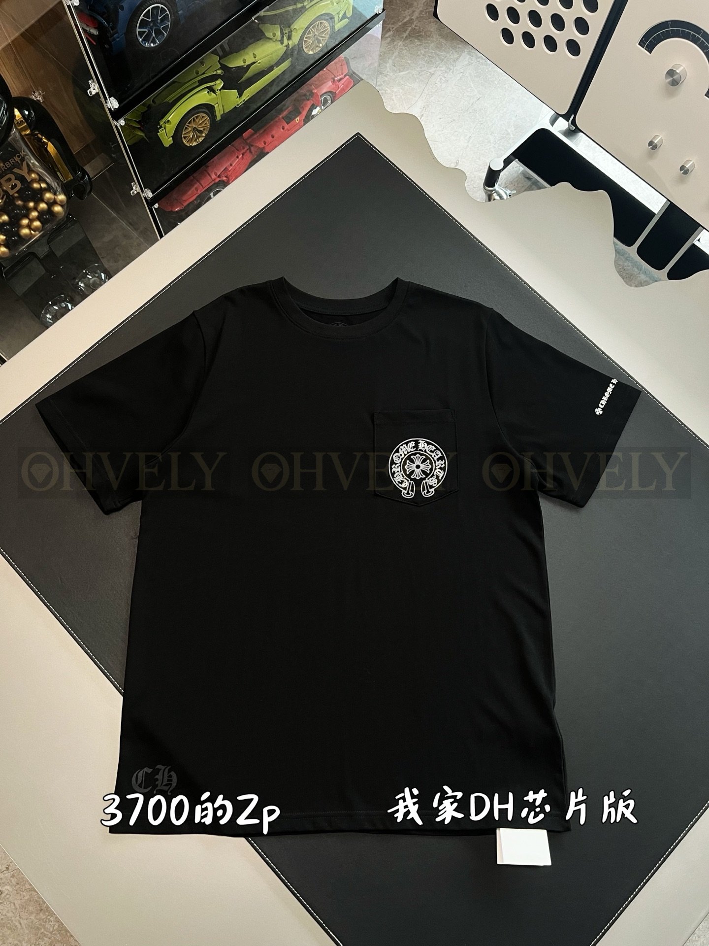 【 ZP버전 】크롬하츠 Chrome Hearts 한정 산스크리트어 범어 포켓 티셔츠 상품 썸네일