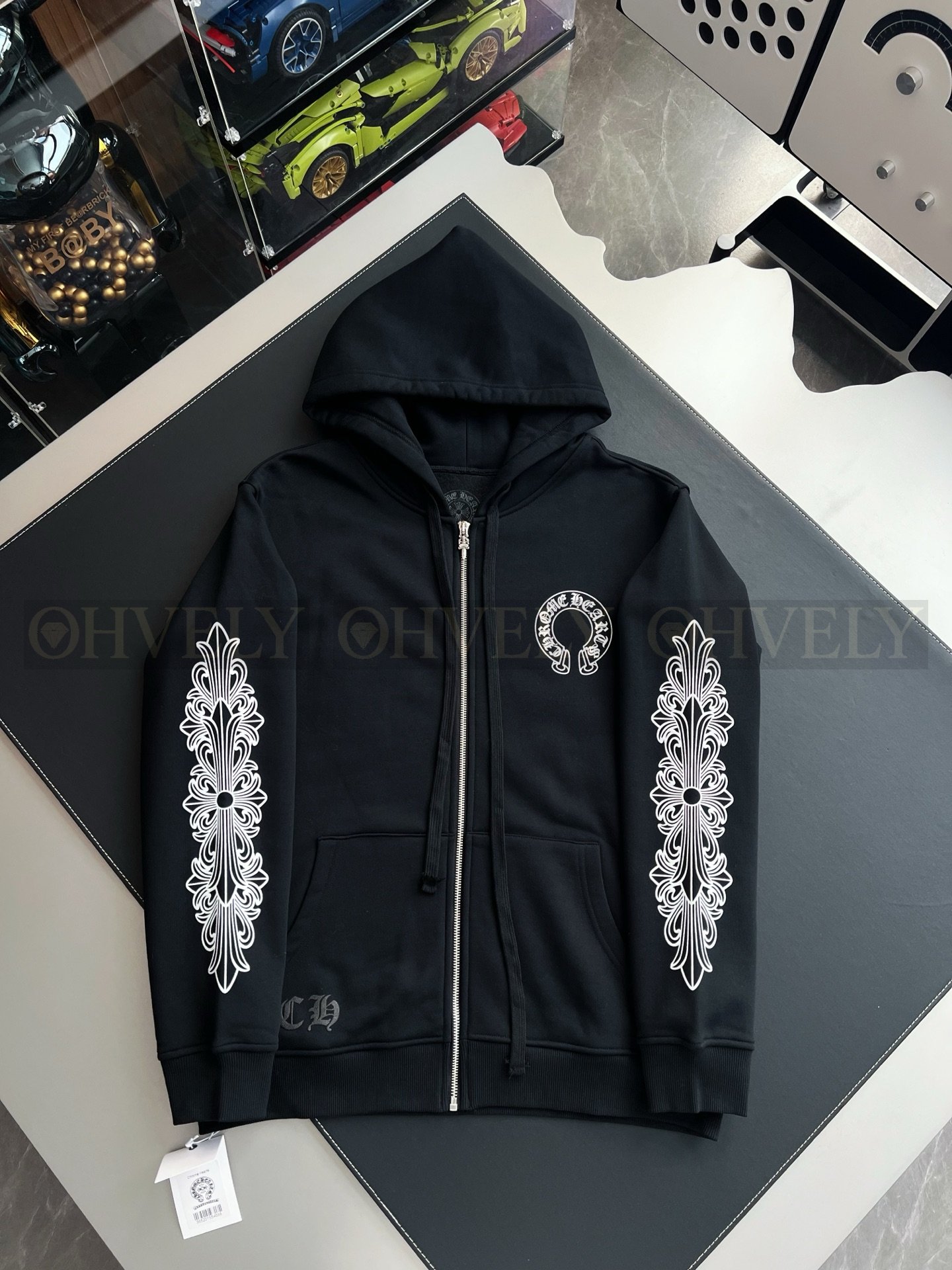 【 ZP버전 】크롬하츠 Chrome Hearts 매티보이 댓츠댓 퍼플 후드 집업 상품 썸네일