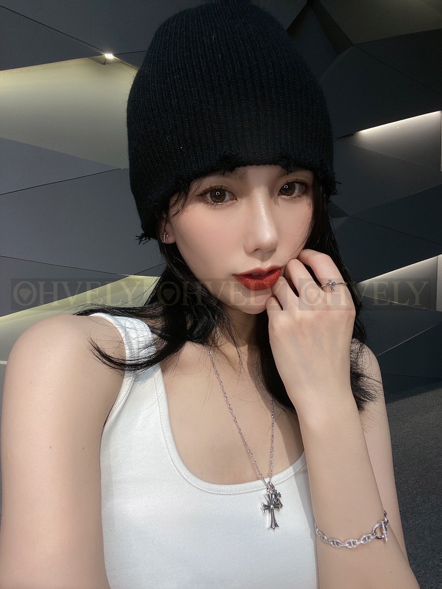 크롬하츠 더블 십자가 목걸이(골드,백금) 상품 썸네일