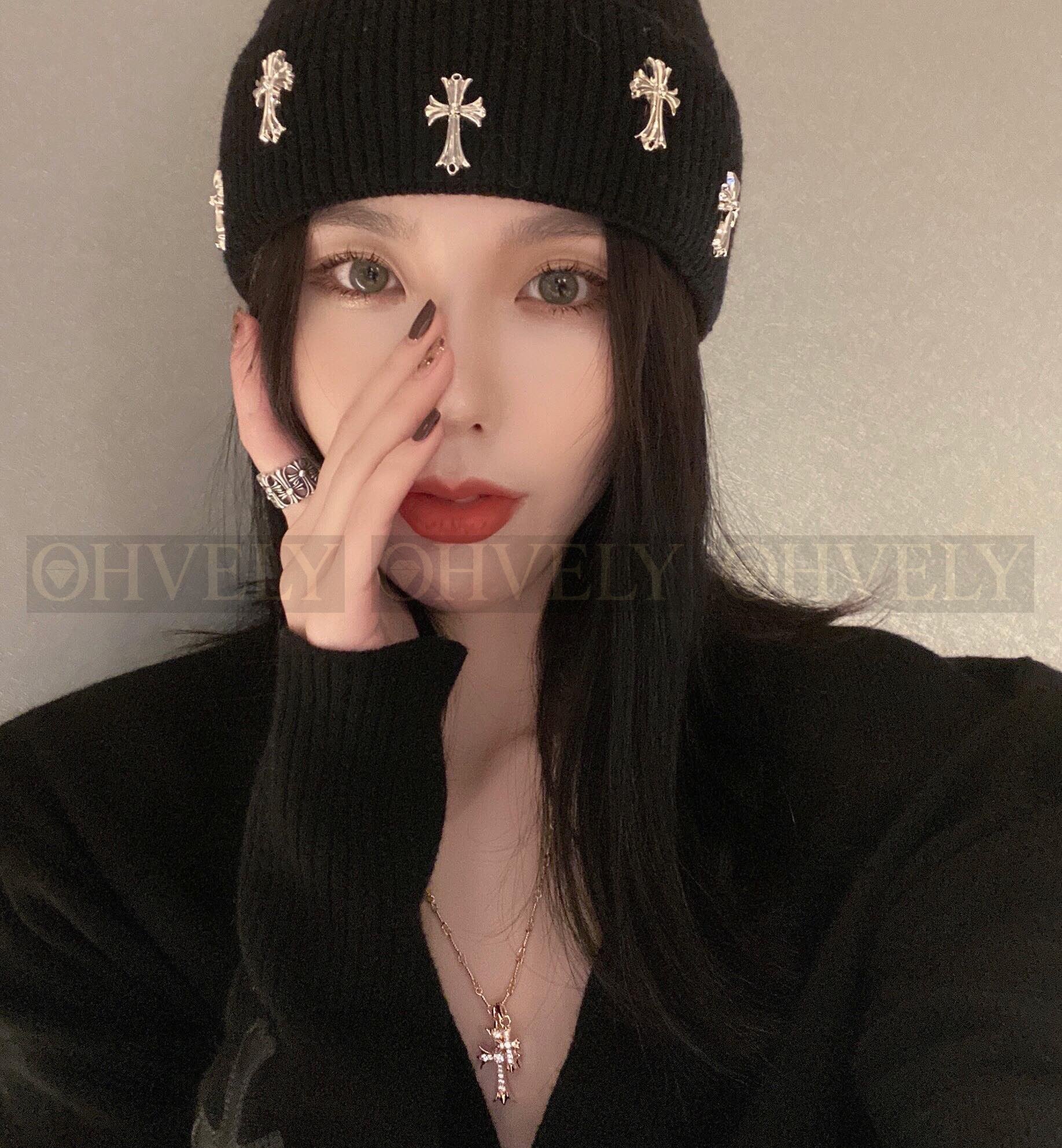 크롬하츠 더블 십자가 목걸이(골드,백금) 상품 썸네일