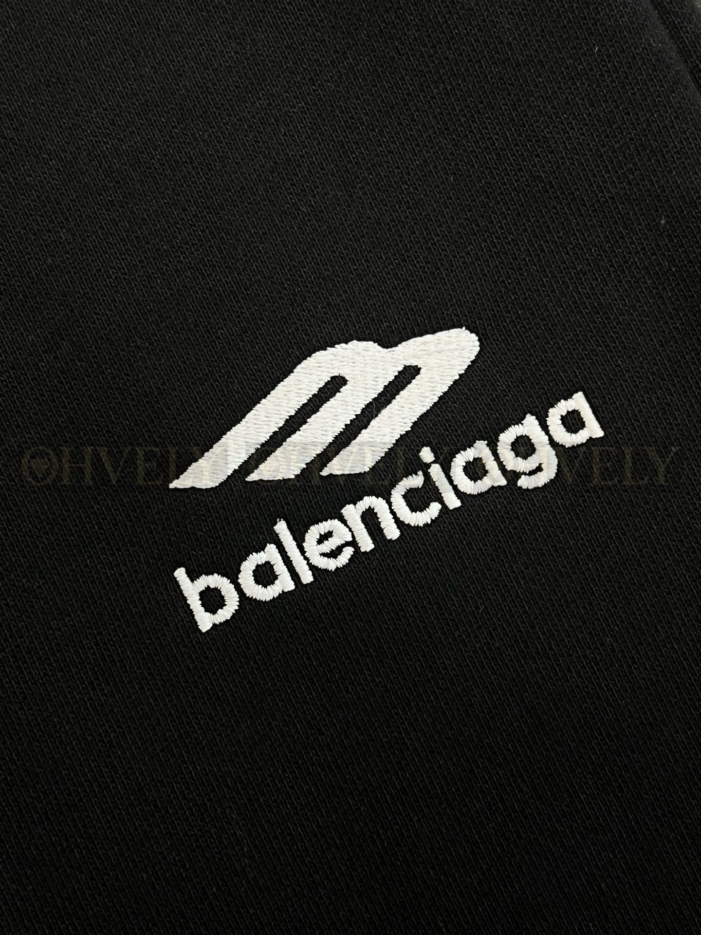 【 ZP버전 】발렌시아가 Balenciaga 3B 스포츠 아이콘 로고 자수 트랙 팬츠 블랙 상품 썸네일