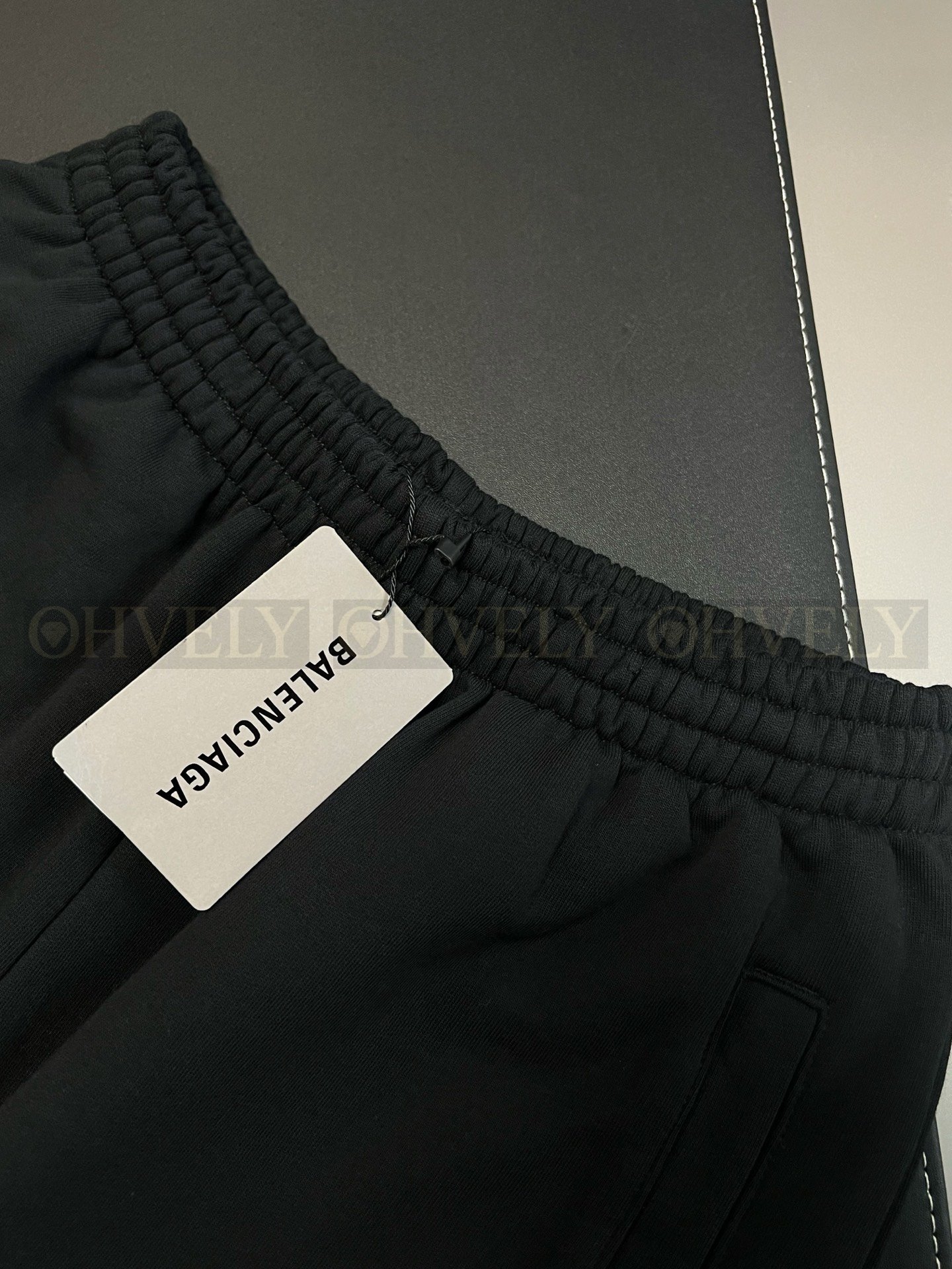 【 ZP버전 】발렌시아가 Balenciaga 핑크 슬라임 로고 자수 스웨트 팬츠 블랙 상품 썸네일