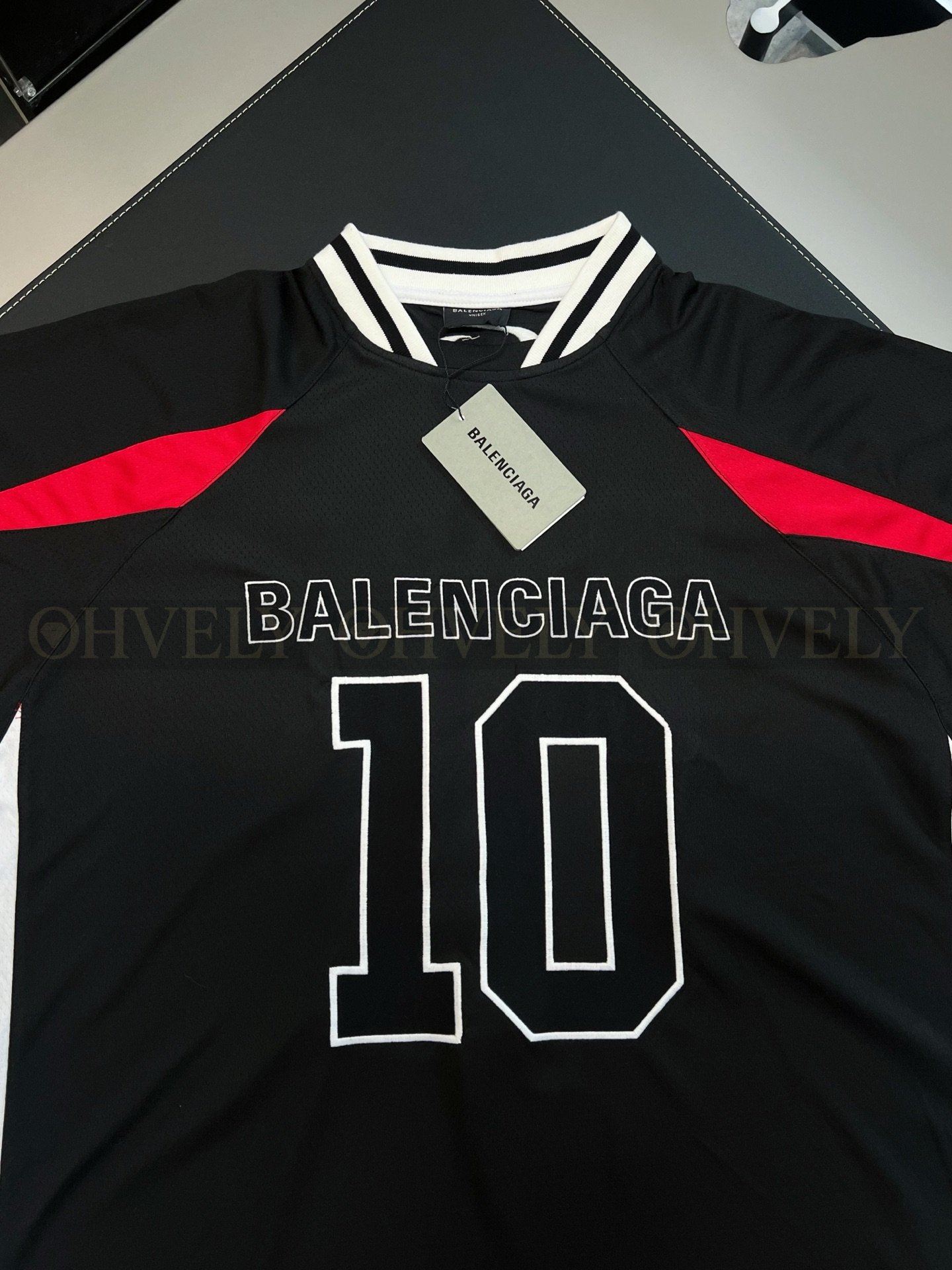 【 ZP버전 】발렌시아가 Balenciaga NBA 콜라보레이션 메쉬 로고 저지 세트 블랙 상품 썸네일
