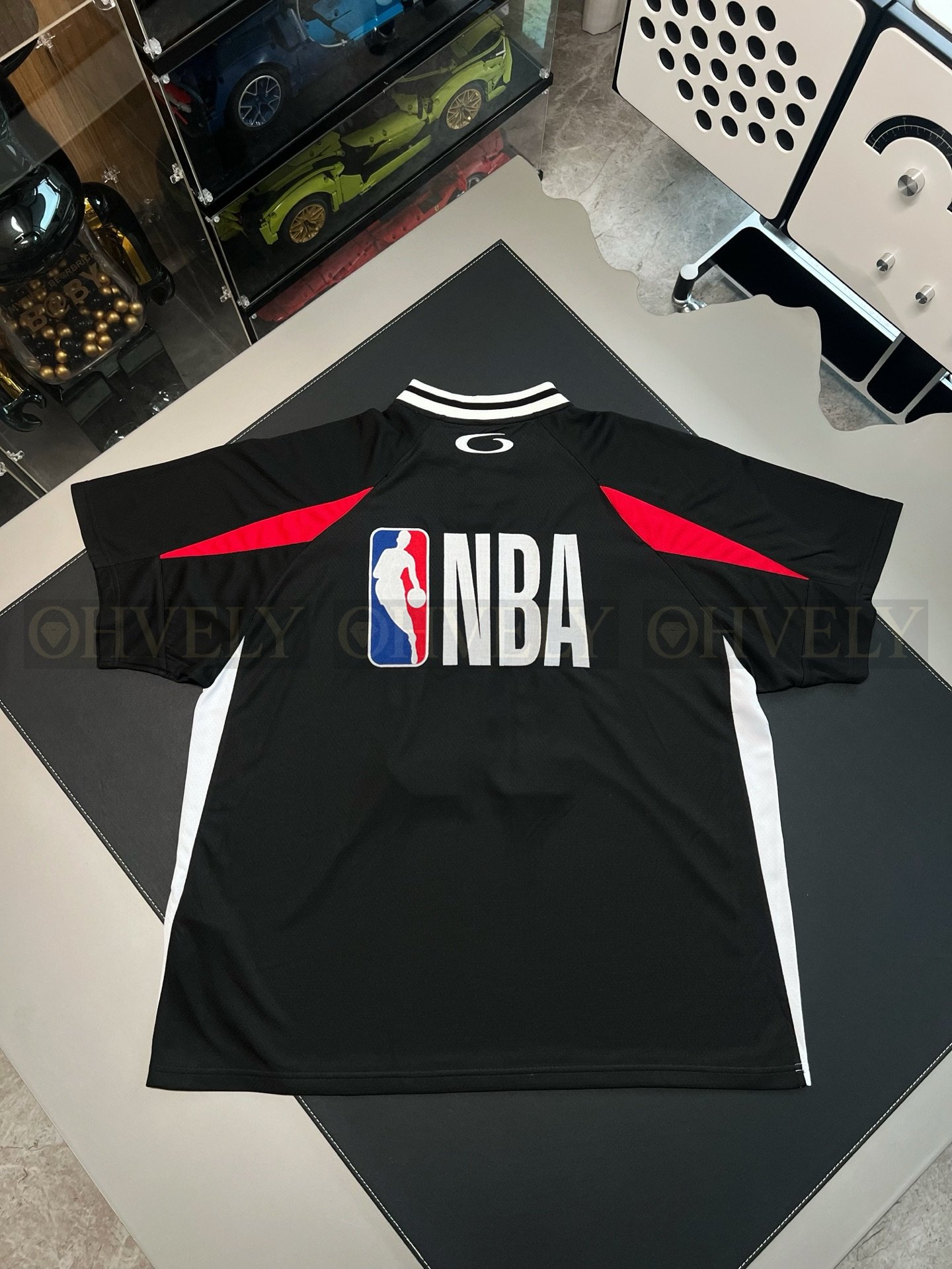 【 ZP버전 】발렌시아가 Balenciaga NBA 콜라보레이션 메쉬 로고 저지 세트 블랙 상품 썸네일
