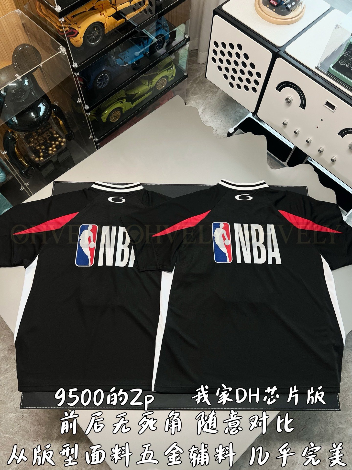 【 ZP버전 】발렌시아가 Balenciaga NBA 콜라보레이션 메쉬 로고 저지 세트 블랙 상품 썸네일