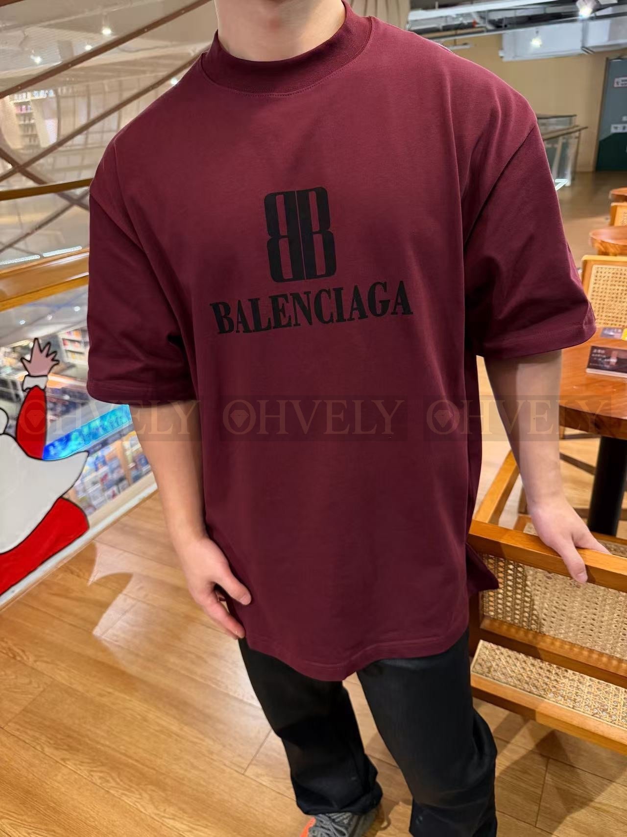 【 ZP버전 】발렌시아가 Balenciaga 더블 B 로고 프린트 반팔 티셔츠 상품 썸네일