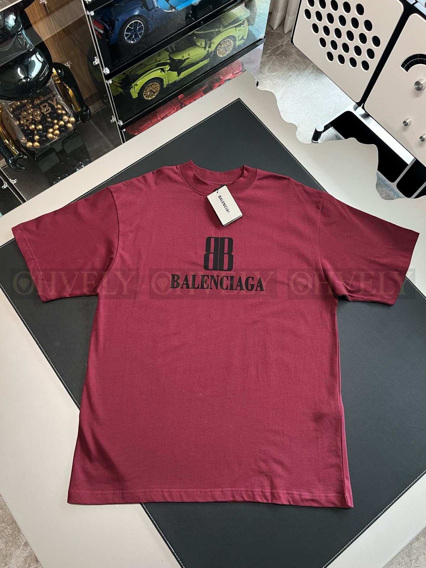 【 ZP버전 】발렌시아가 Balenciaga 더블 B 로고 프린트 반팔 티셔츠 상품 썸네일