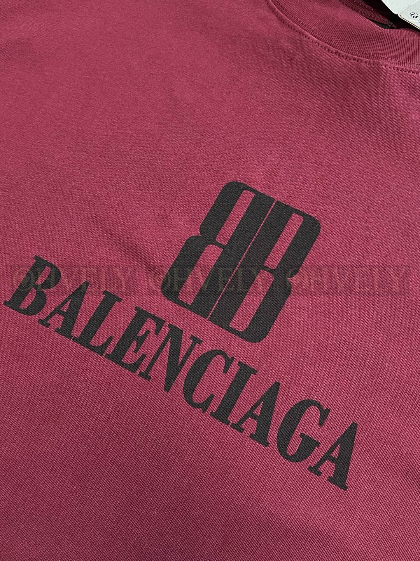 【 ZP버전 】발렌시아가 Balenciaga 더블 B 로고 프린트 반팔 티셔츠 상품 썸네일