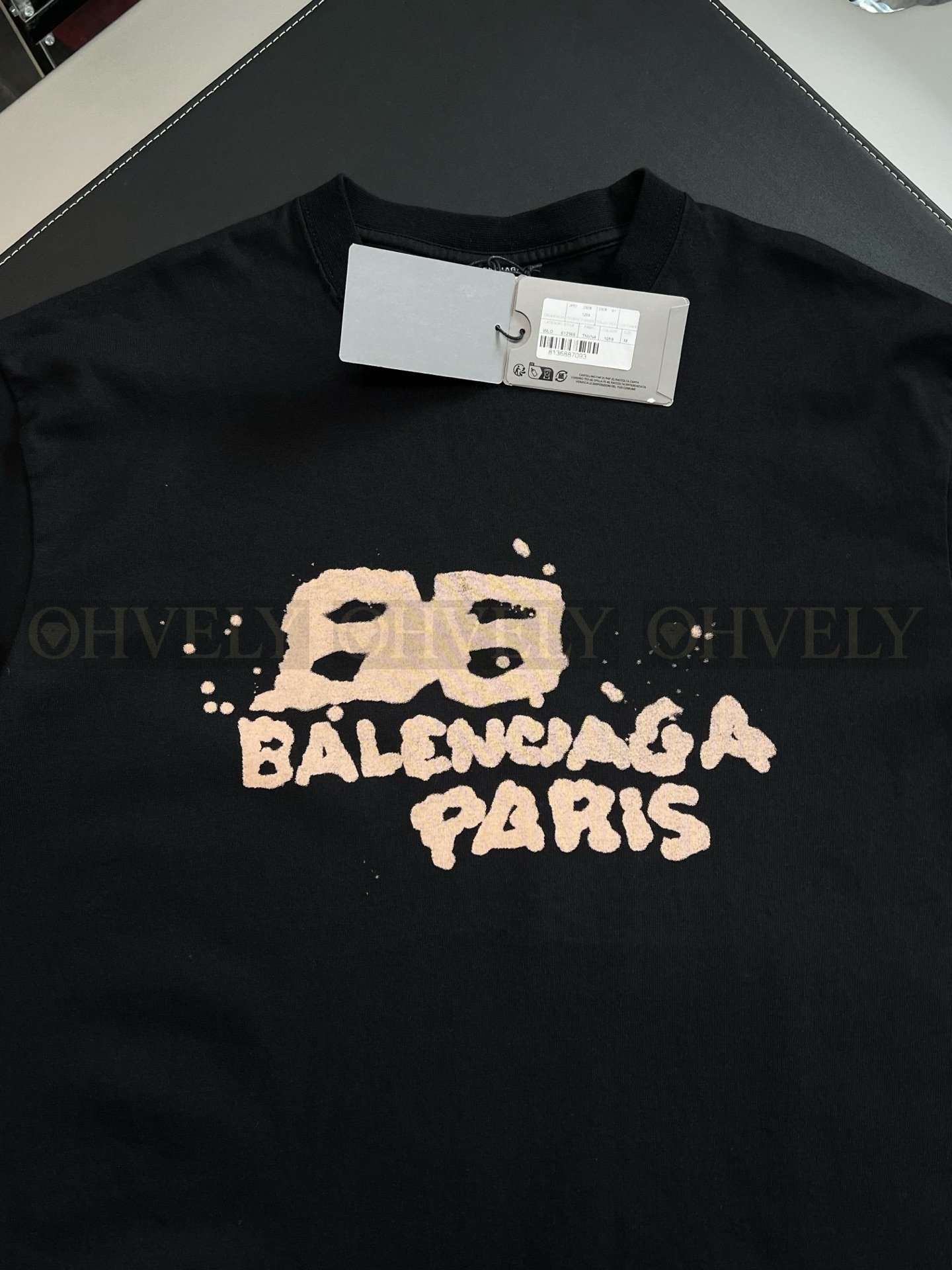 【 ZP버전 】발렌시아가 Balenciaga 픽셀 더블 B 로고 프린트 티셔츠 상품 썸네일