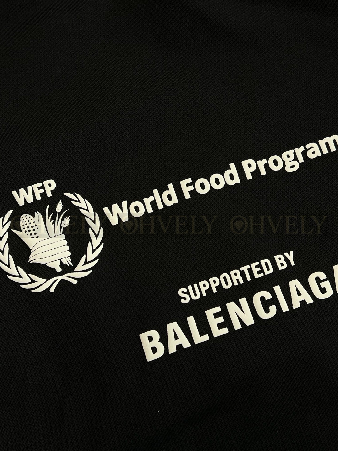 【 ZP버전 】발렌시아가 Balenciaga WFP(세계식량계획) 로고 프린트 반팔 티셔츠 상품 썸네일