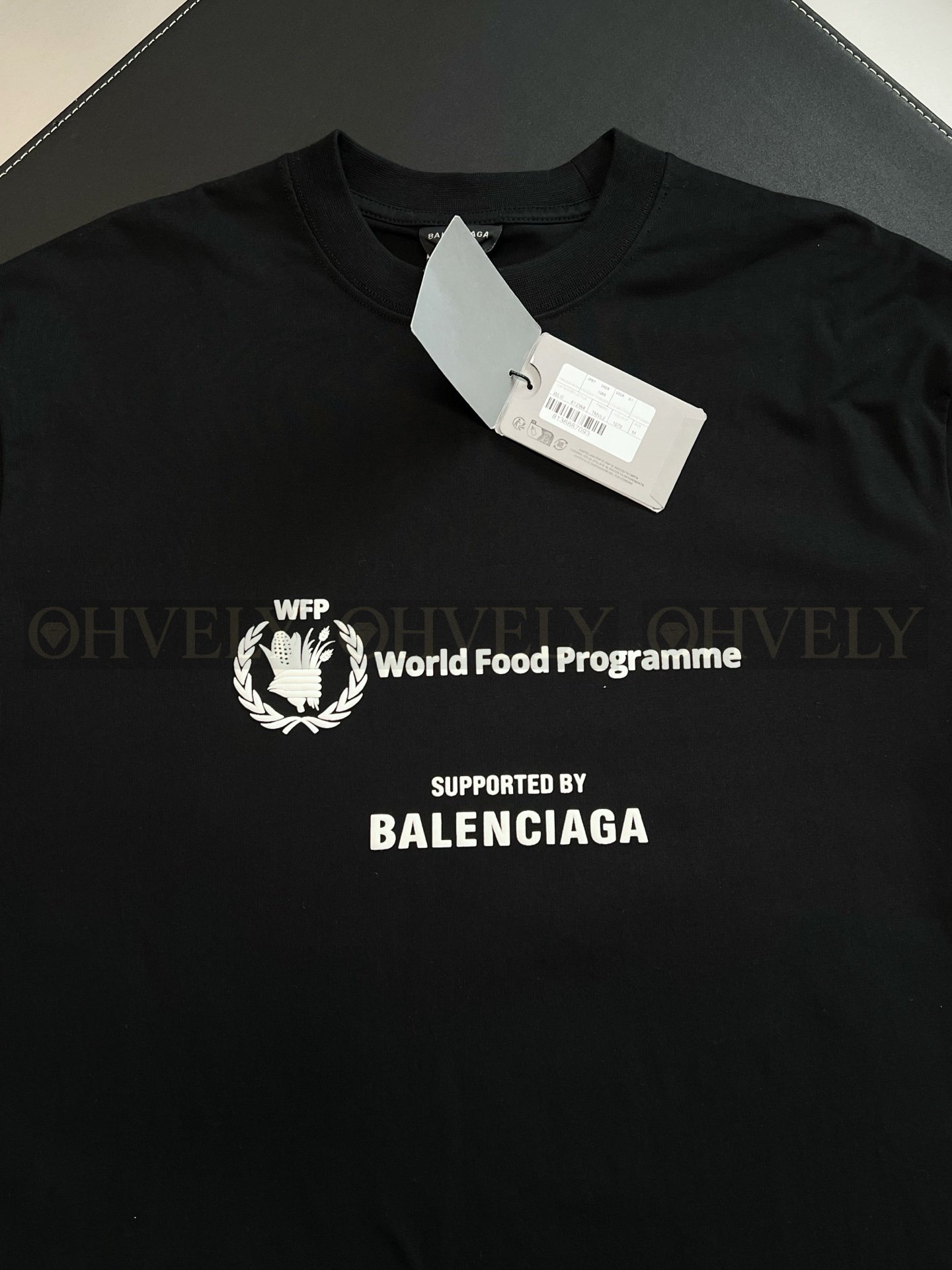 【 ZP버전 】발렌시아가 Balenciaga WFP(세계식량계획) 로고 프린트 반팔 티셔츠 상품 썸네일