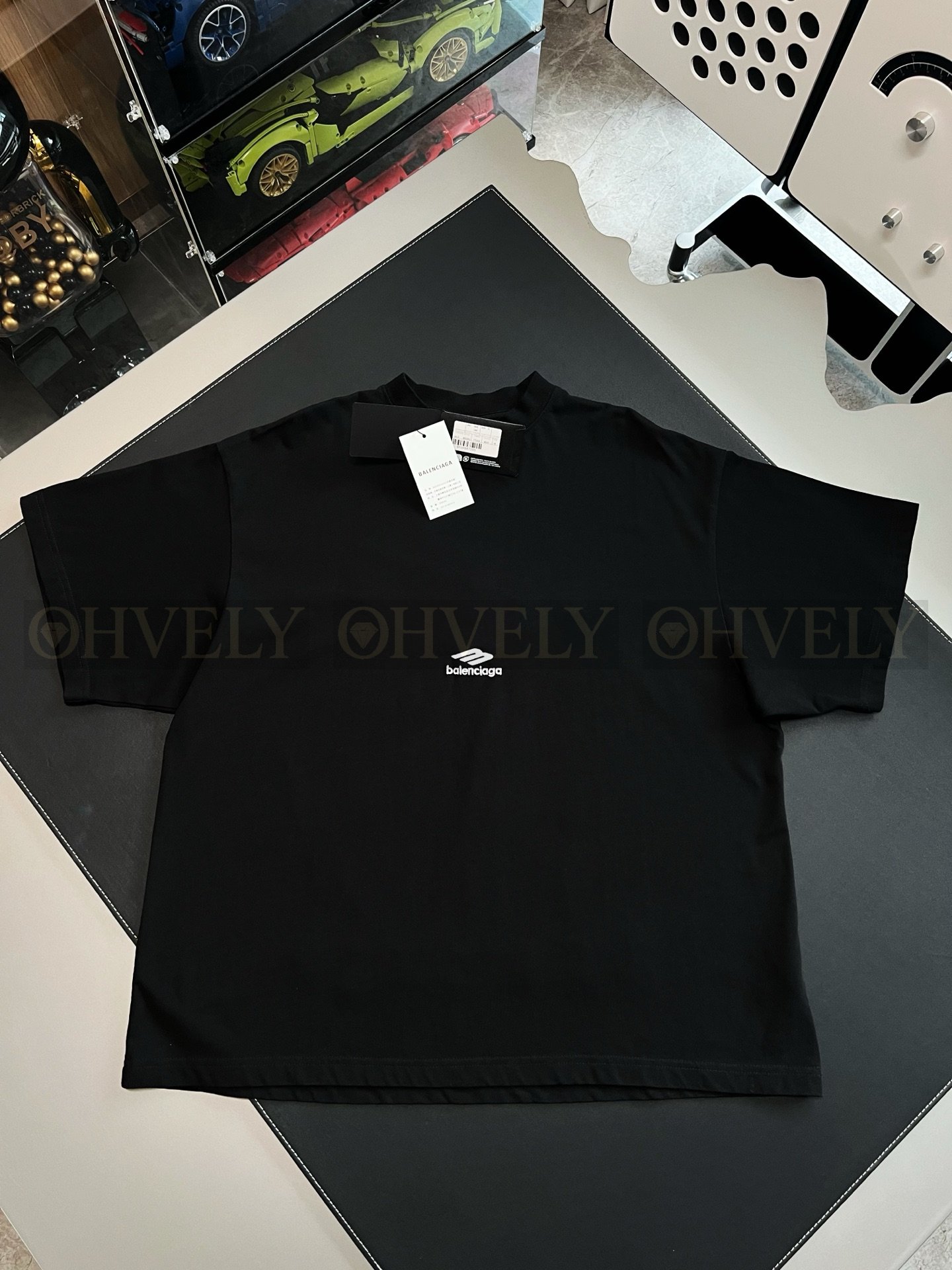 【 ZP버전 】발렌시아가 Balenciaga 3B 스포츠 아이콘 로고 자수 라지 핏 티셔츠 상품 썸네일
