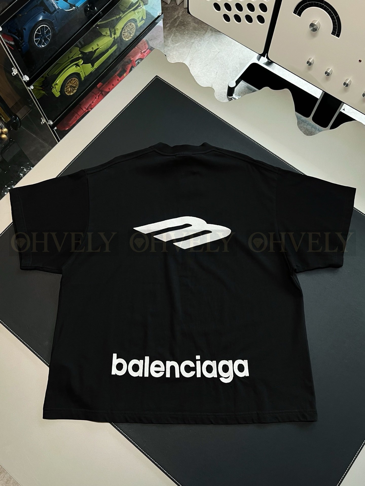 【 ZP버전 】발렌시아가 Balenciaga 3B 스포츠 아이콘 로고 자수 라지 핏 티셔츠 상품 썸네일