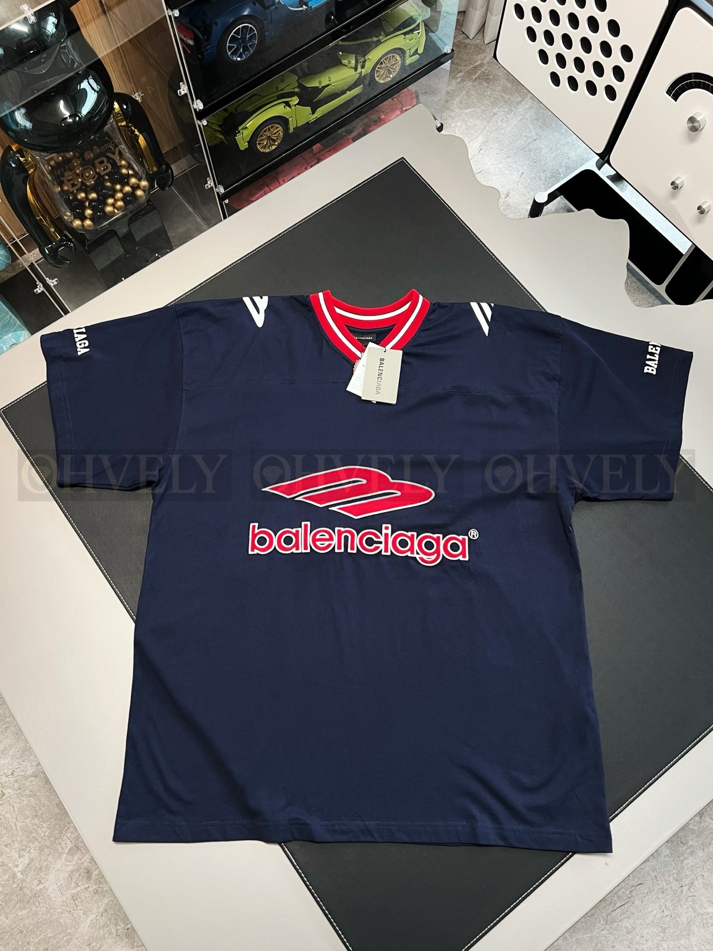 【 ZP버전 】발렌시아가 Balenciaga 3B 스포츠 아이콘 로고 저지 티셔츠 상품 썸네일