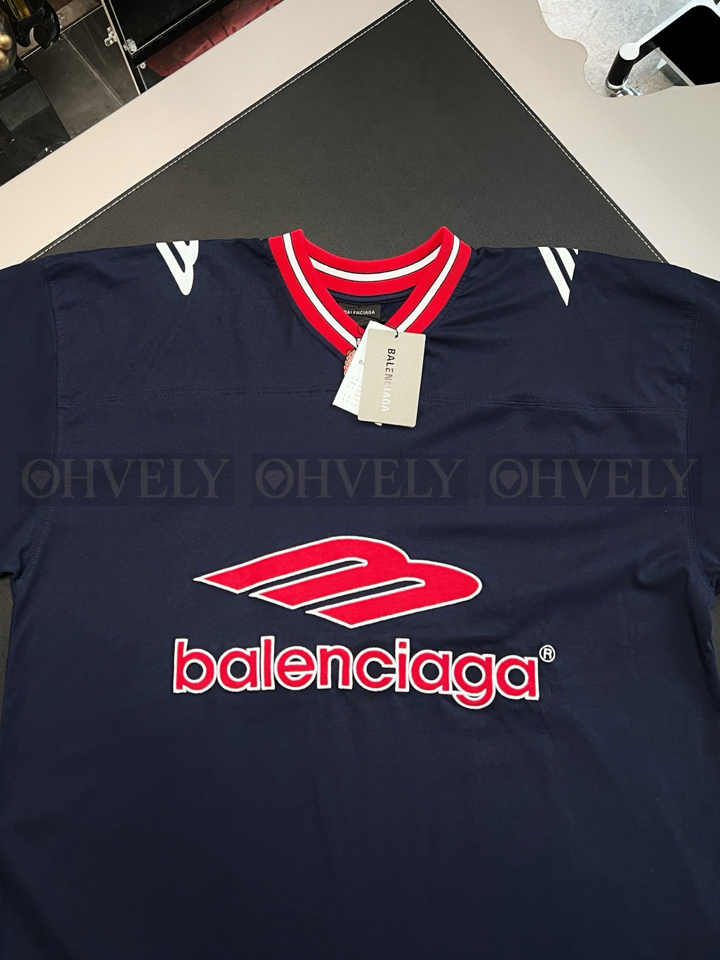 【 ZP버전 】발렌시아가 Balenciaga 3B 스포츠 아이콘 로고 저지 티셔츠 상품 썸네일