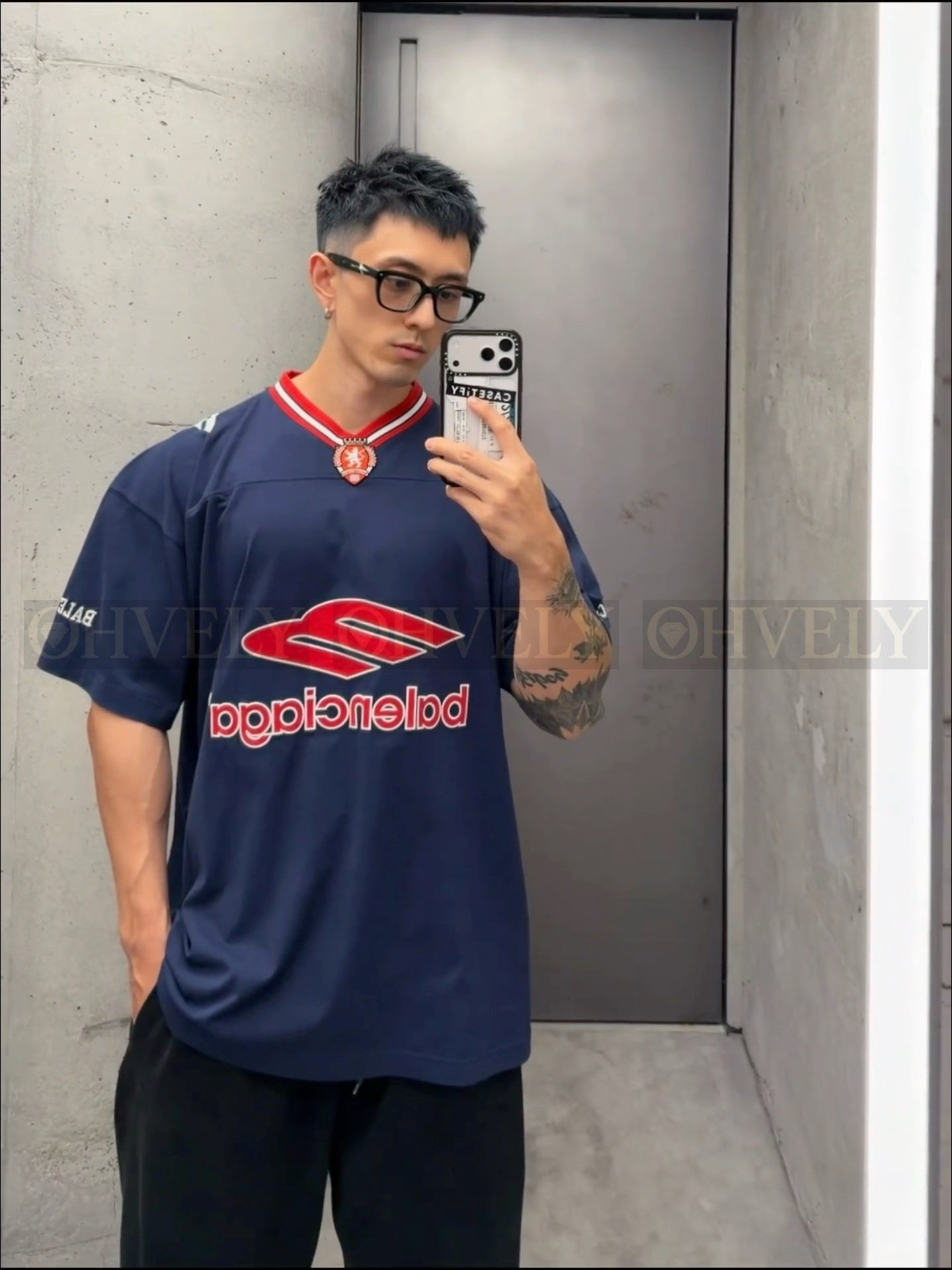 【 ZP버전 】발렌시아가 Balenciaga 3B 스포츠 아이콘 로고 저지 티셔츠 상품 썸네일