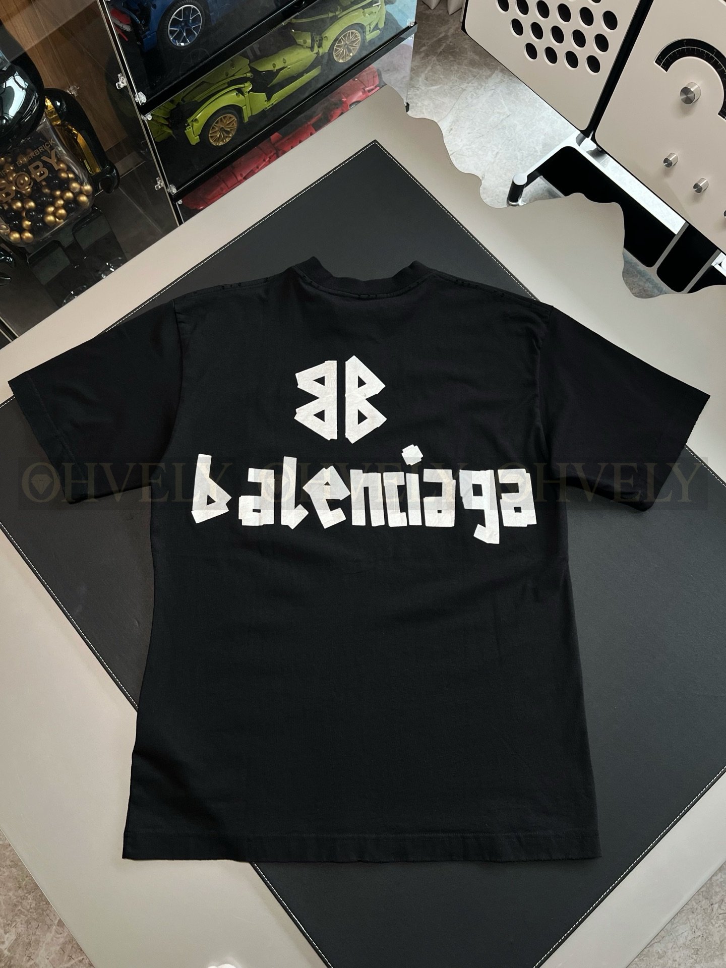【 ZP버전 】발렌시아가 Balenciaga 테이프 타입 로고 프린트 반팔 티셔츠 상품 썸네일
