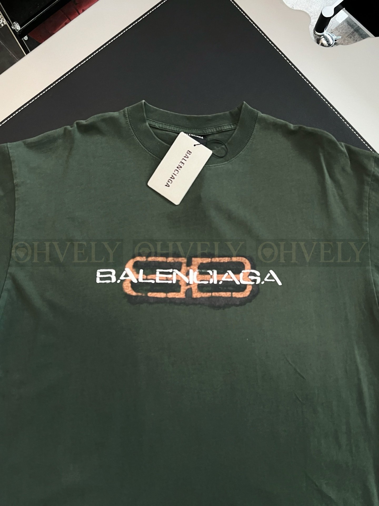 【 ZP버전 】발렌시아가 Balenciaga 유니티 로고 디스트레스트 워싱 반팔 티셔츠 상품 썸네일