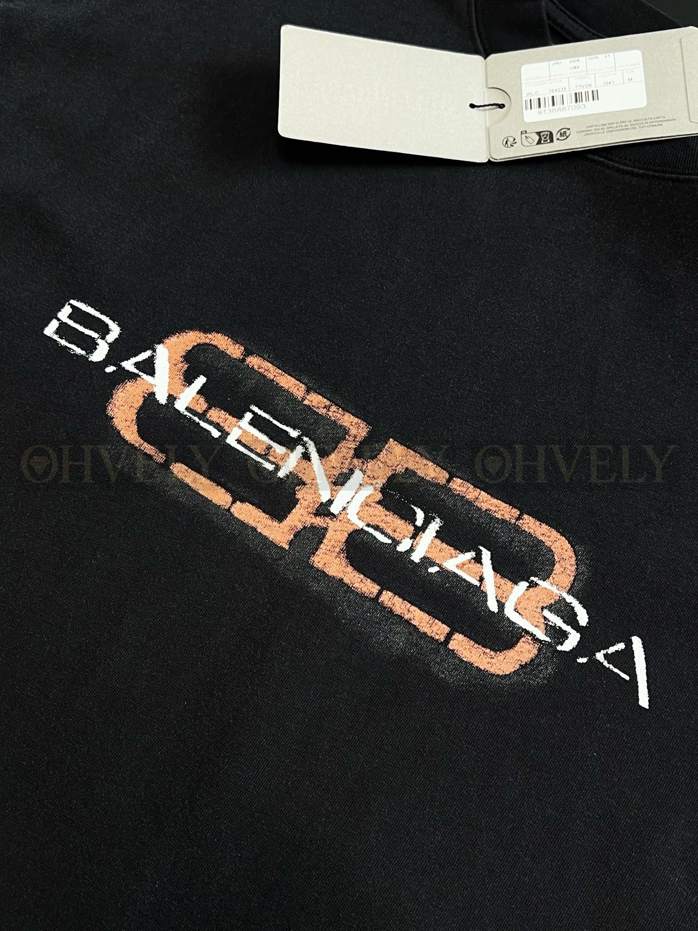 【 ZP버전 】발렌시아가 Balenciaga 유니티 로고 디스트레스트 워싱 반팔 티셔츠 상품 썸네일