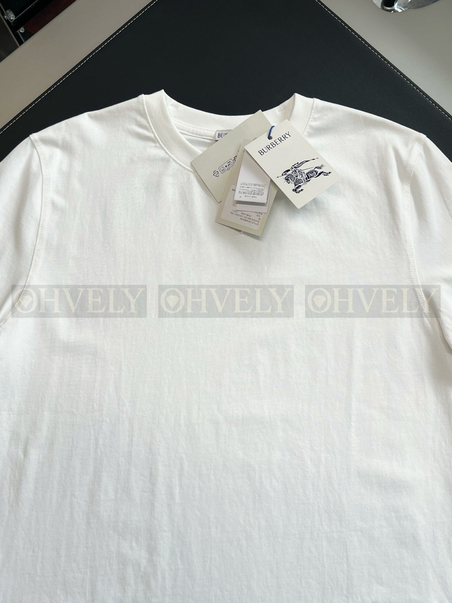 【 ZP버전 】버버리 Burberry 체크 라벨 면 티셔츠 상품 썸네일