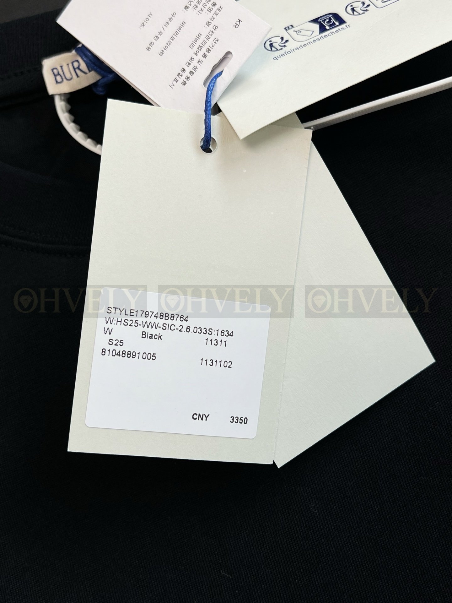 【 ZP버전 】버버리 Burberry 체크 라벨 면 티셔츠 상품 썸네일