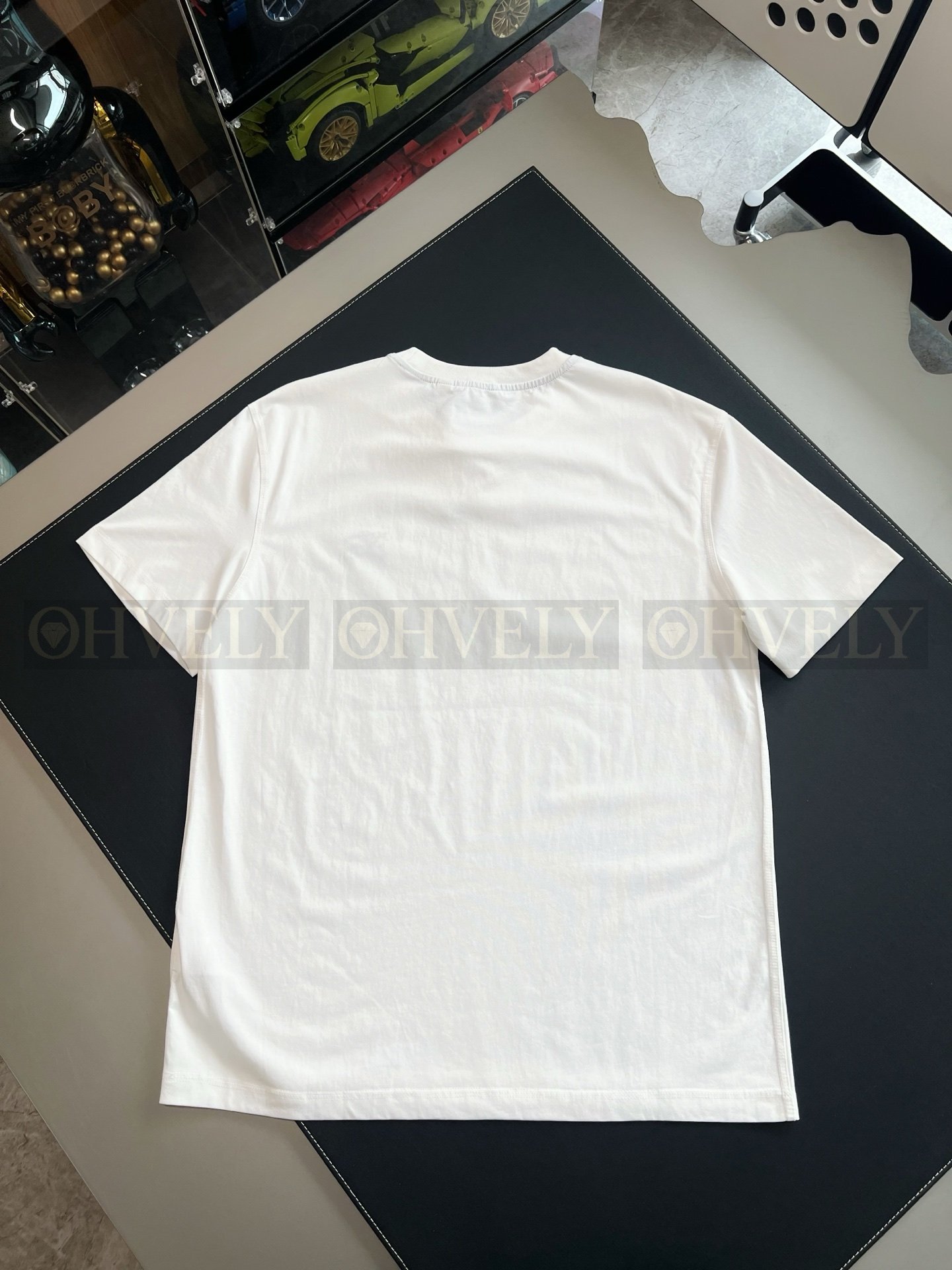 【 ZP버전 】버버리 Burberry 에콰스트리안 나이트 디자인(EKD) 자수 면 티셔츠 상품 썸네일