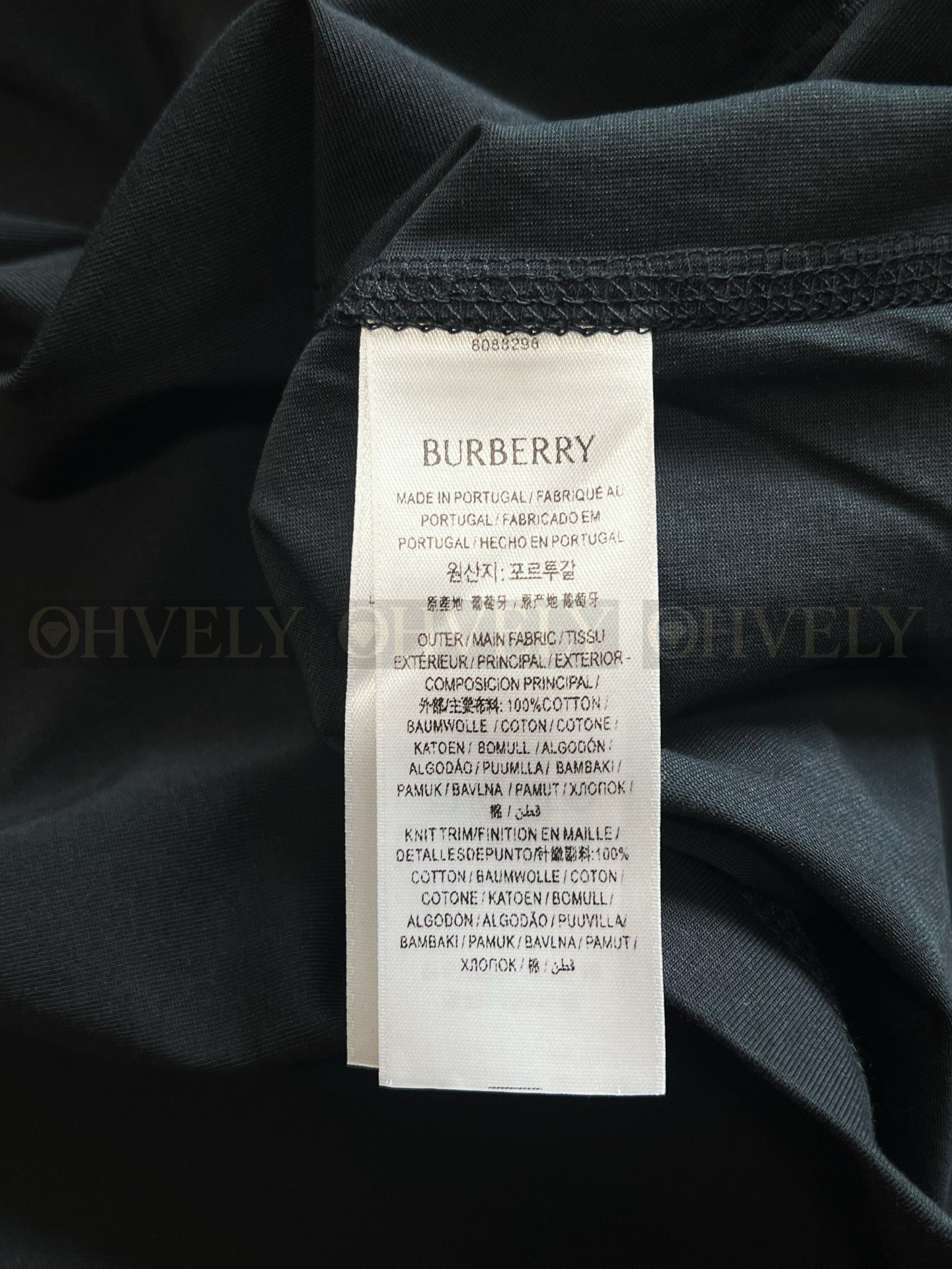 【 ZP버전 】버버리 Burberry 에콰스트리안 나이트 디자인(EKD) 자수 면 티셔츠 상품 썸네일