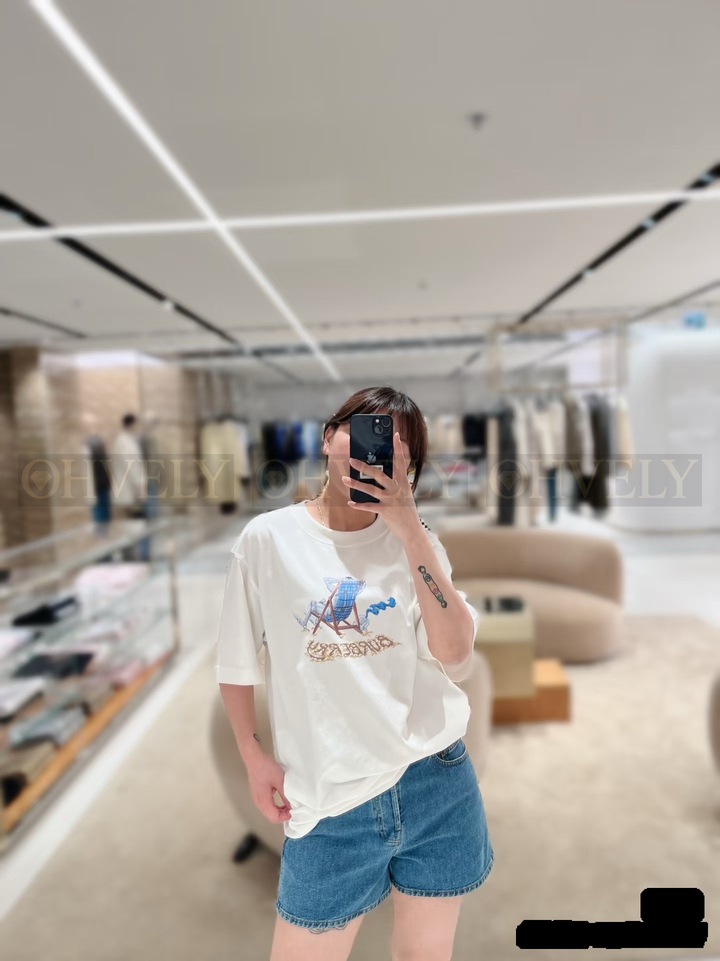 【 ZP버전 】버버리 Burberry 덱체어 프린트 코튼 티셔츠 상품 썸네일