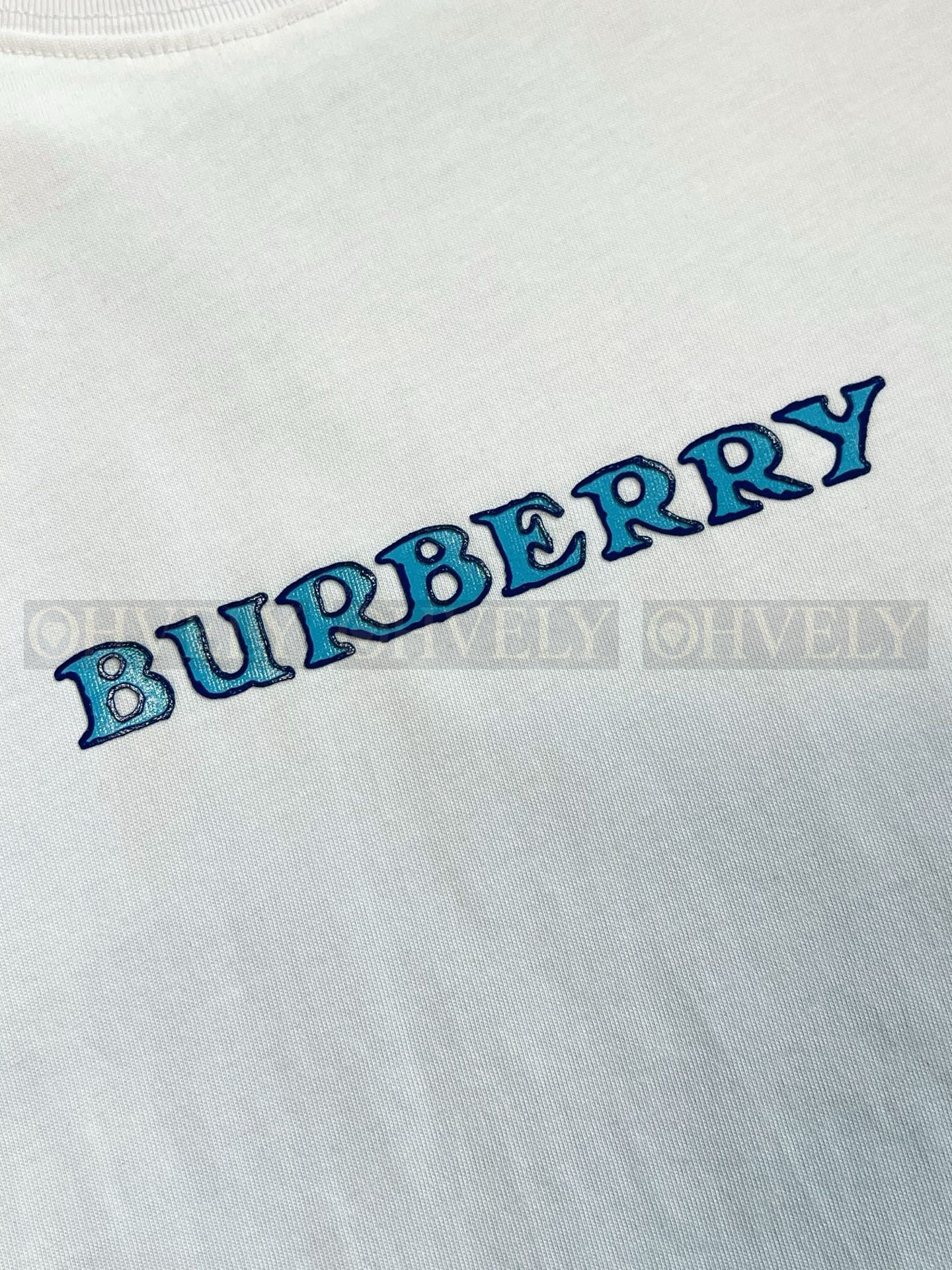 【 ZP버전 】버버리 Burberry 로고 자수 코튼 티셔츠 상품 썸네일