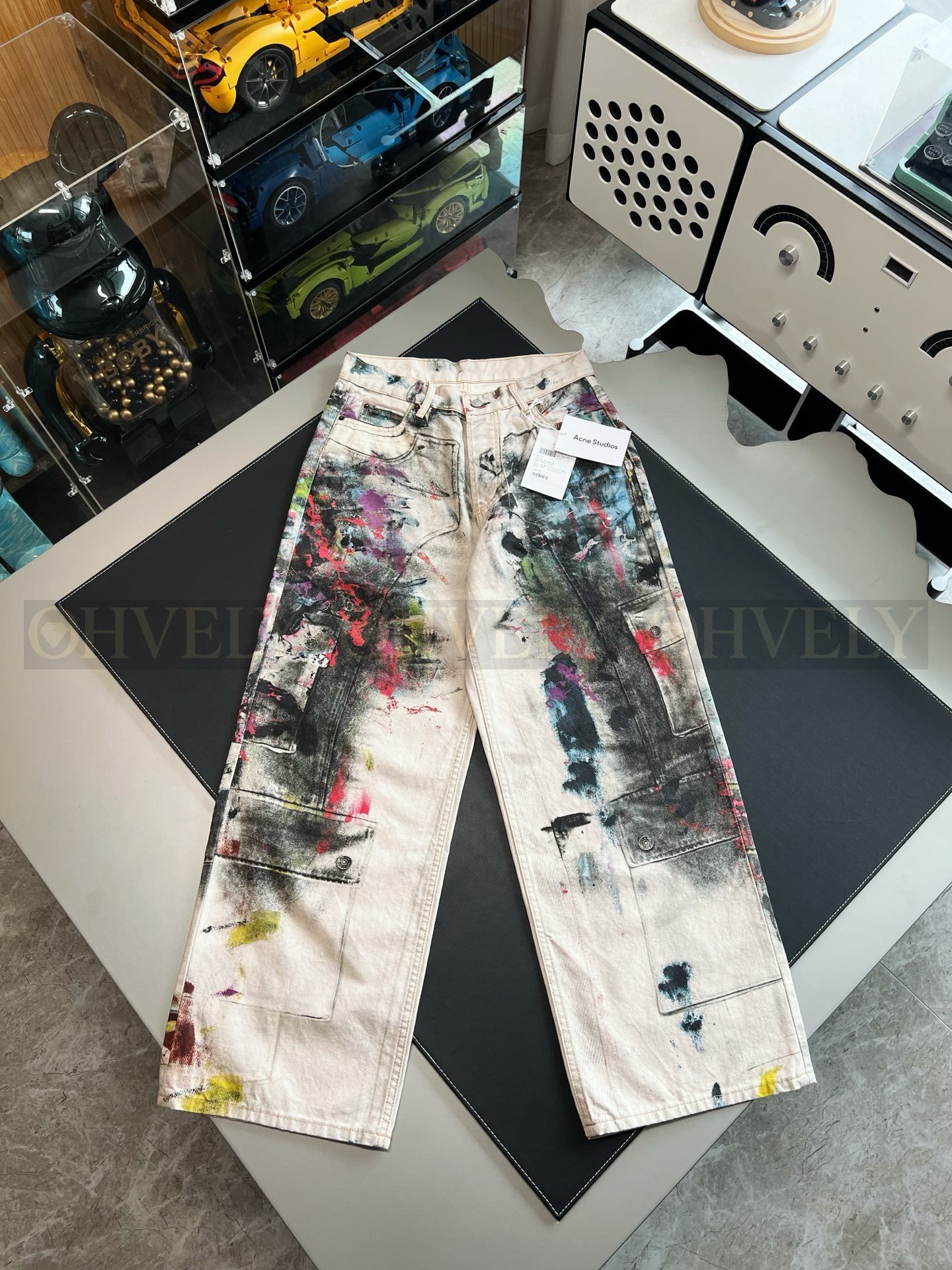 【 ZP버전 】아크네 스튜디오 Acne Studios 그래피티 프린트 트윌 카고 팬츠 상품 썸네일