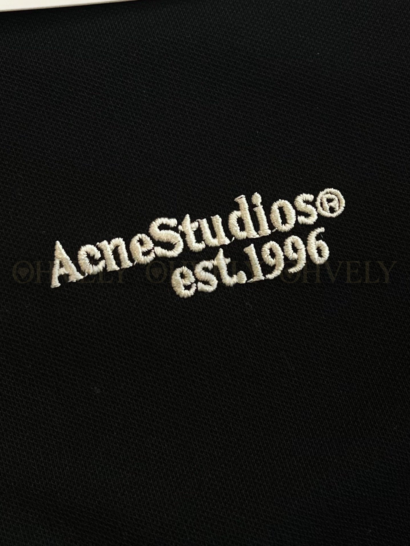 【 ZP버전 】아크네 스튜디오 Acne Studios 자수 로고 코튼 피케 폴로 셔츠 상품 썸네일