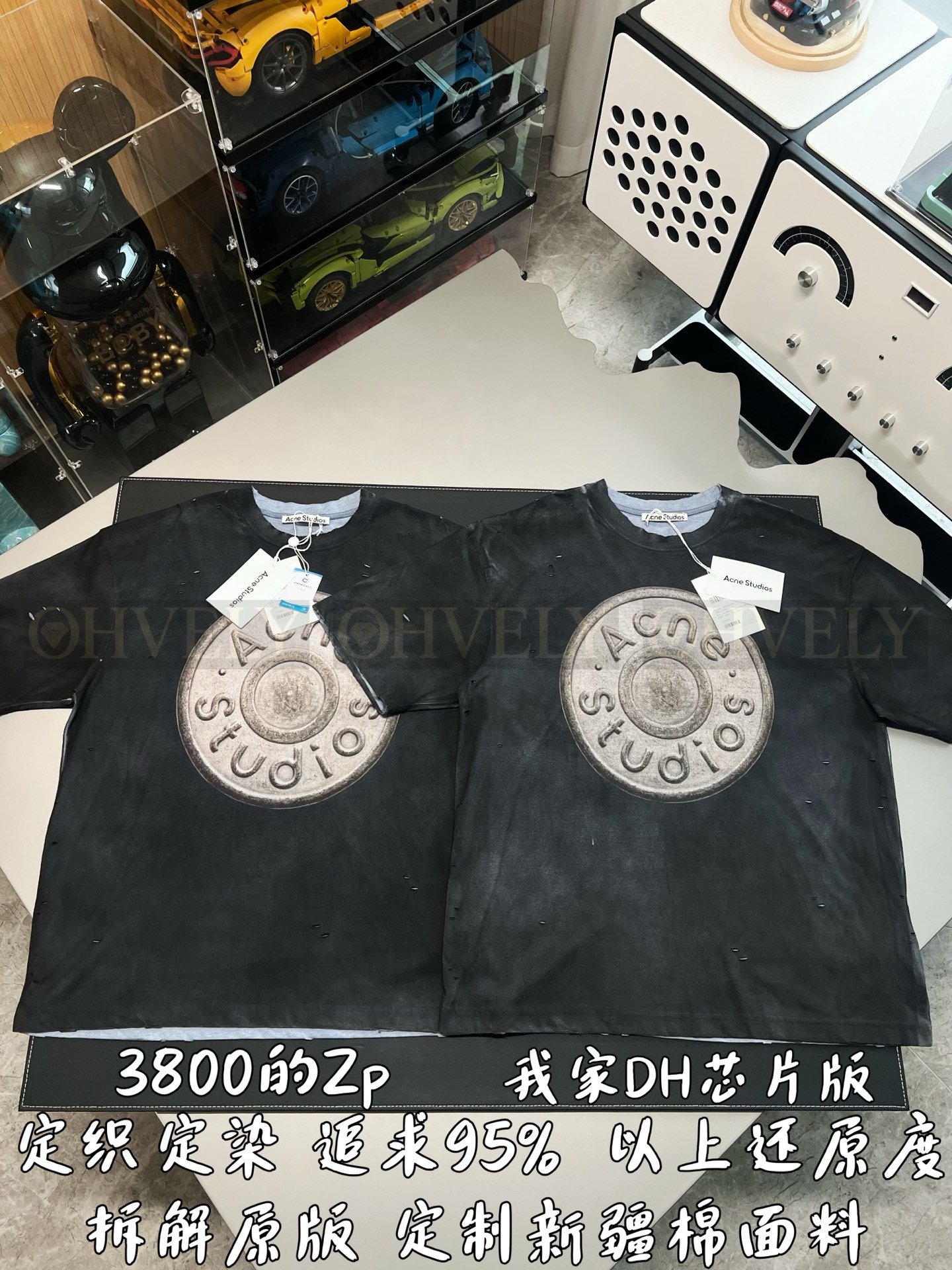【 ZP버전 】아크네 스튜디오 Acne Studios 코인 로고 프린트 디스트레스드 티셔츠 상품 썸네일
